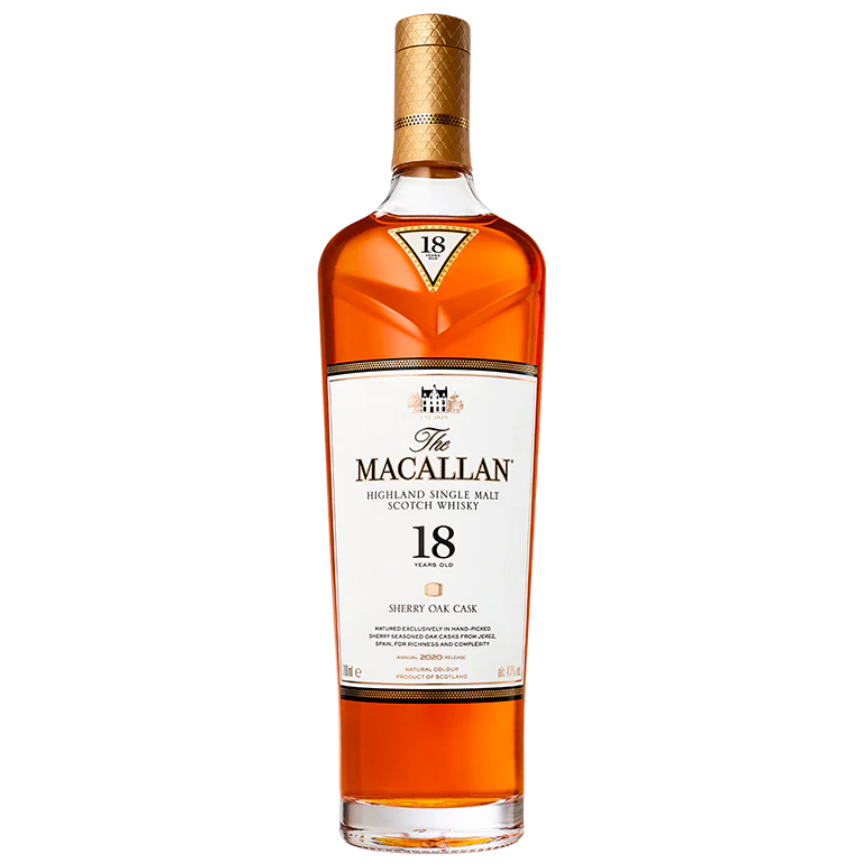 The Macallan 18 Year Old Sherry Cask Single Malt Scotch Whisky 700mL - Harry's Liquor