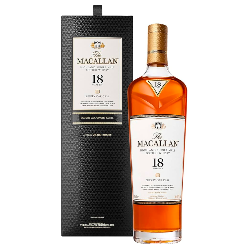 The Macallan 18 Year Old Sherry Cask Single Malt Scotch Whisky 700mL - Harry's Liquor