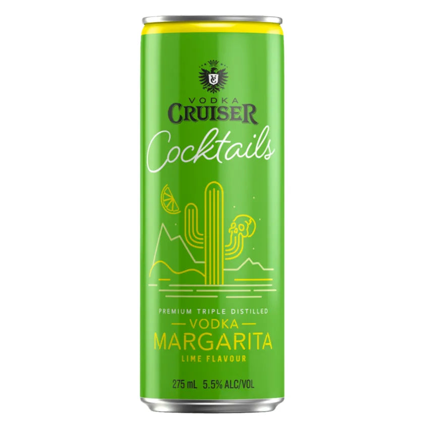 Vodka Cruiser Cocktails Lime Margarita Can 275mL - Harry's Liquor