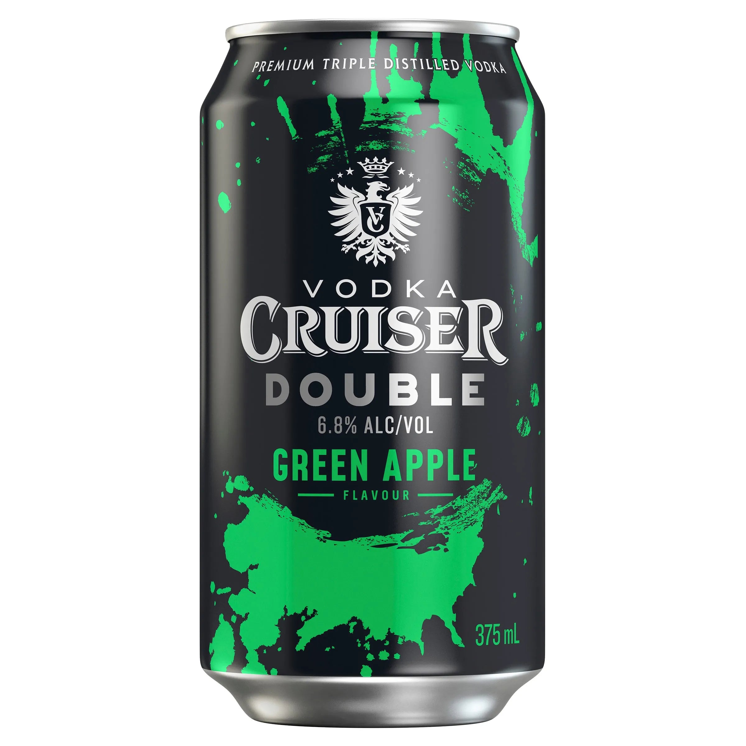 Vodka Cruiser Double Green Apple Can 375mL - Harry's Liquor