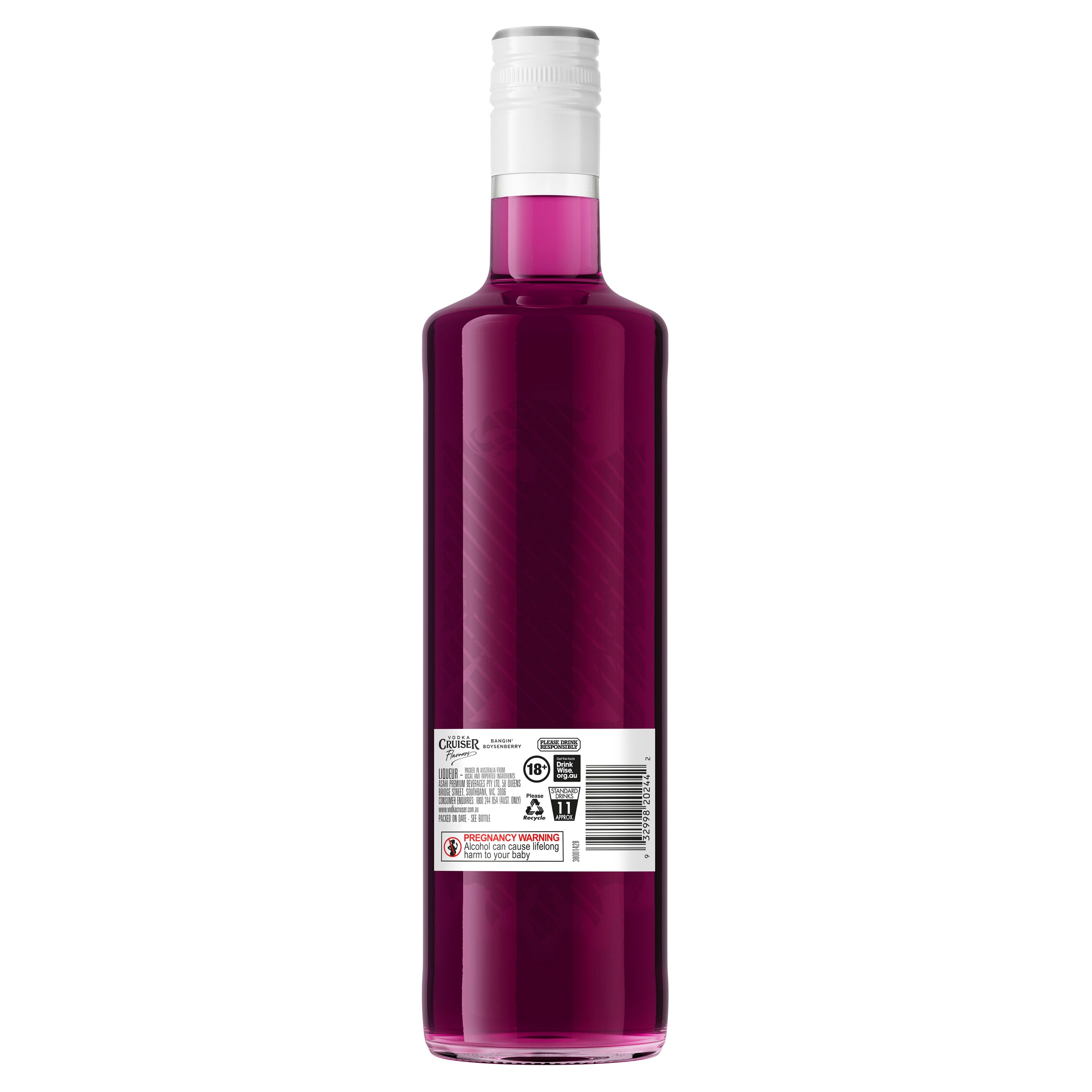 Vodka Cruiser Flavours Bangin Boysenberry Vodka 700mL - Harry's Liquor