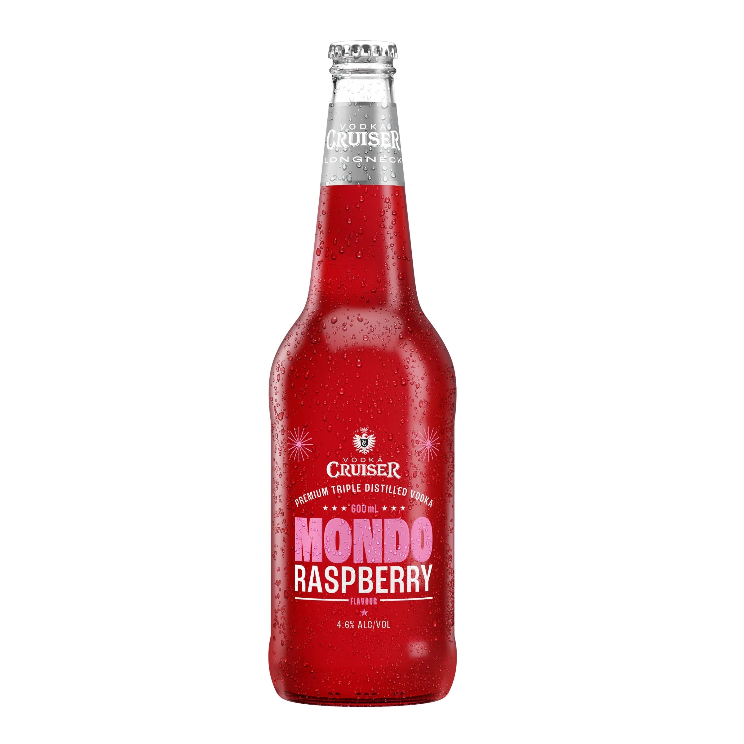 Vodka Cruiser Mondo Raspberry Longneck 600mL - Harry's Liquor