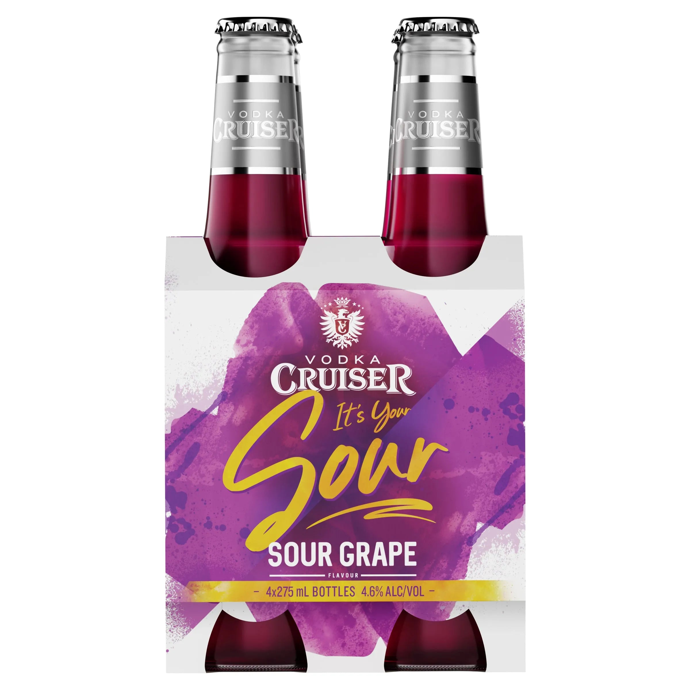 Vodka Cruiser Sour Grape Bottle 275mL - Harry's Liquor