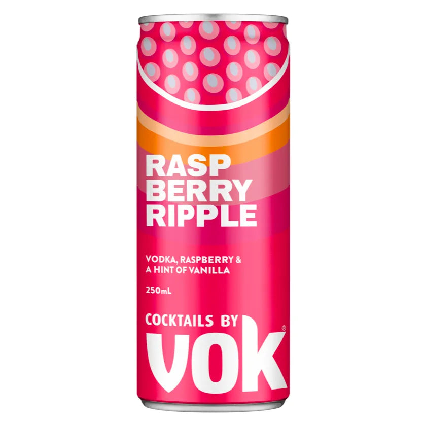 Vok Raspberry Ripple Cocktail Can 250mL - Harry's Liquor