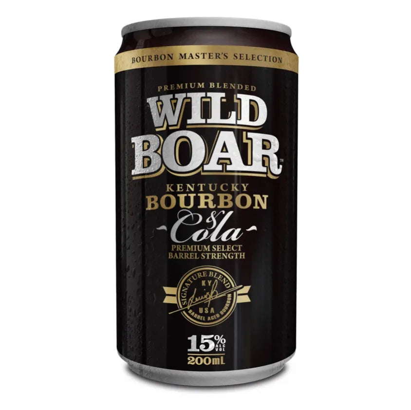 Wild Boar Bourbon & Cola 15% Can 200mL - Harry's Liquor