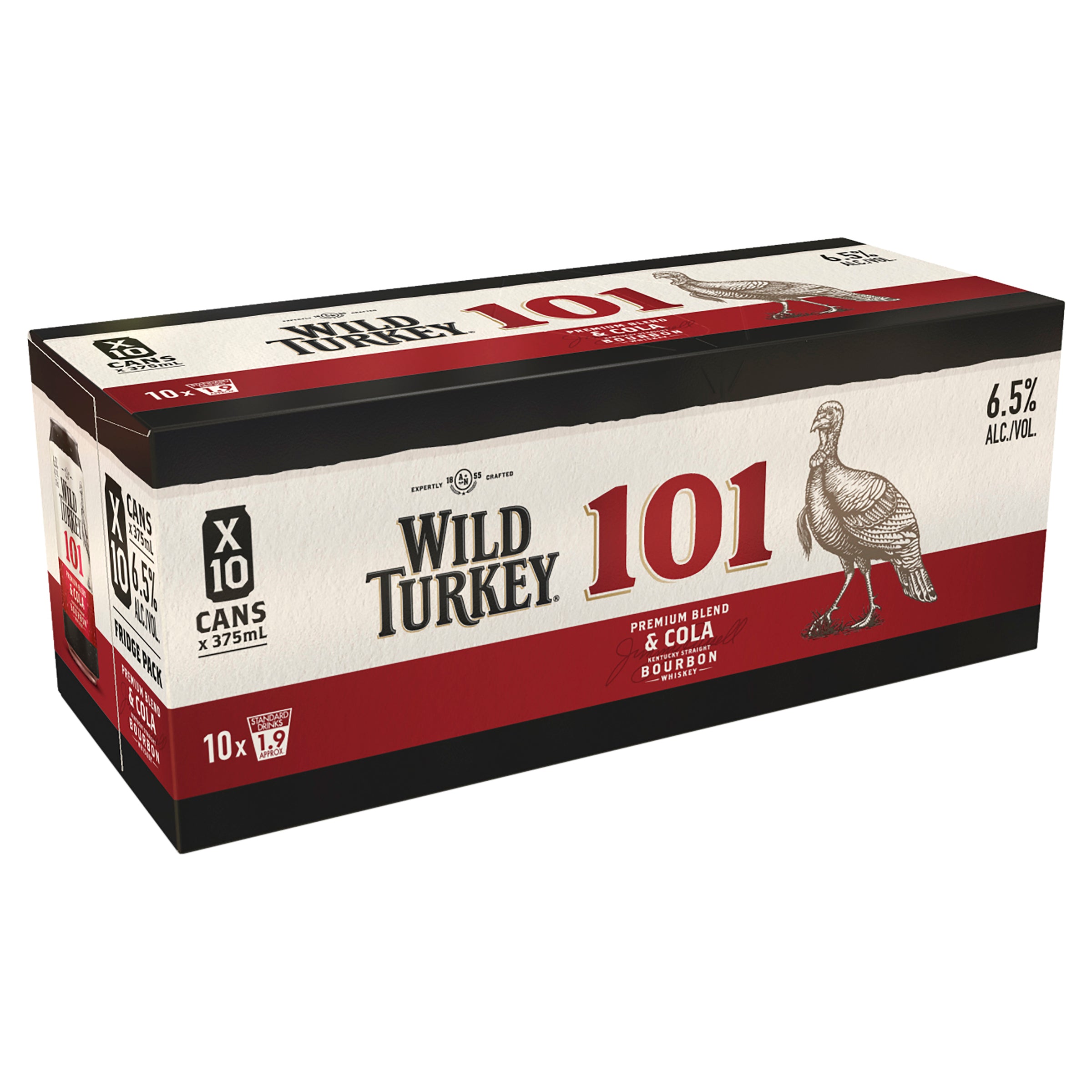 Wild Turkey 101 Bourbon & Cola 10 Pack Can 375mL - Harry's Liquor