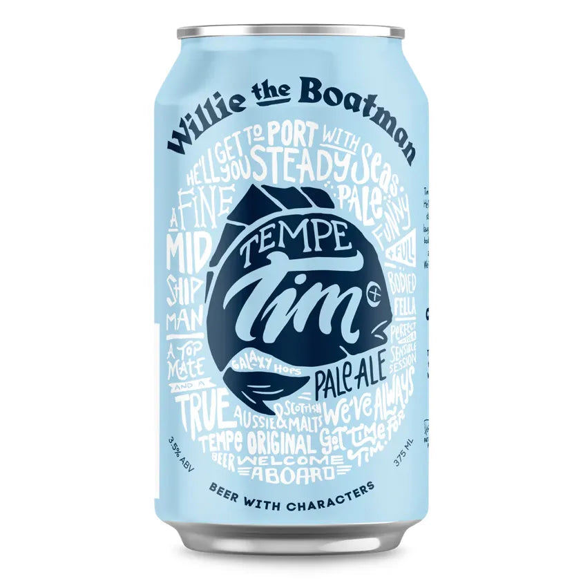 Willie the Boatman Tempe Tim Pale Ale Can 375mL - Harry's Liquor