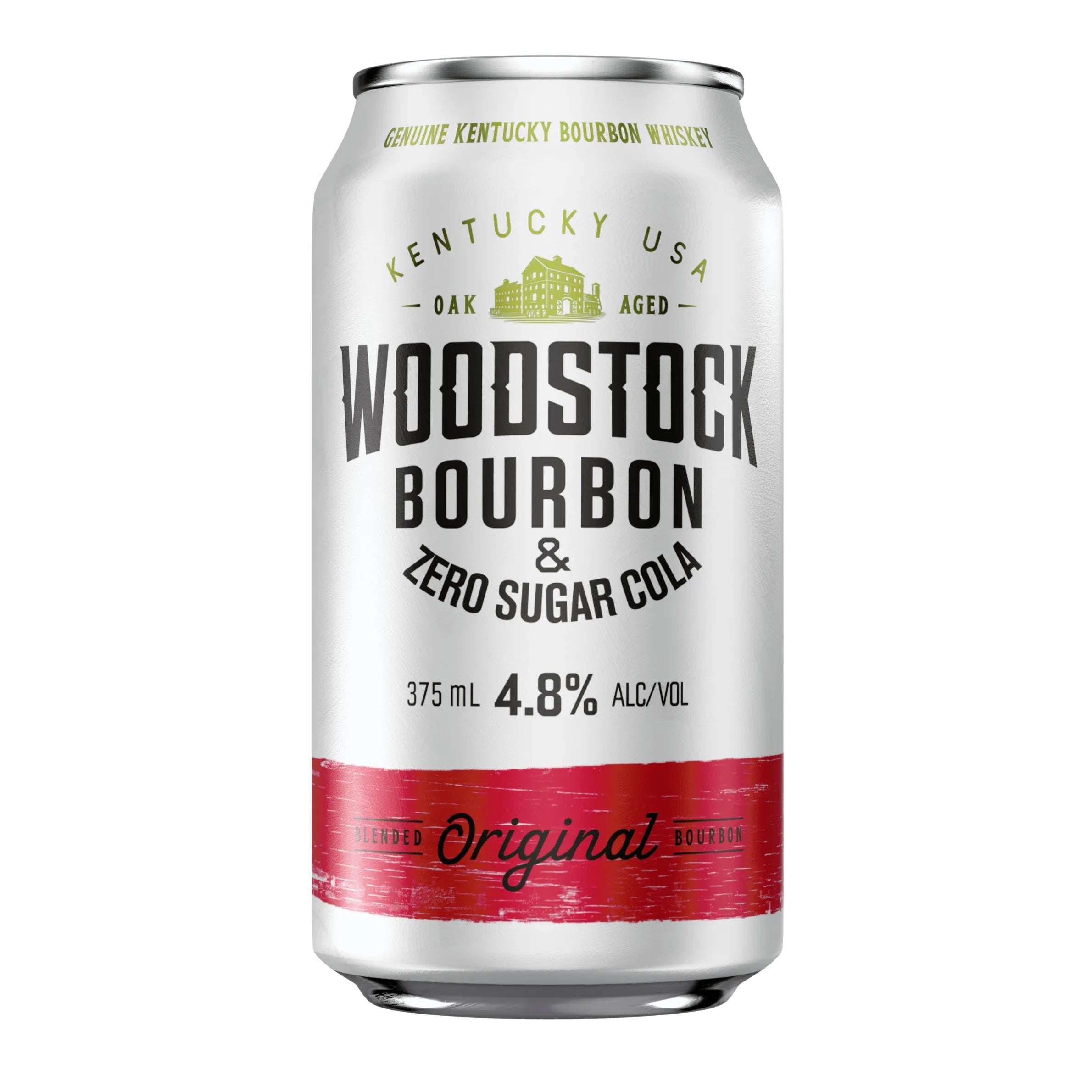 Woodstock Bourbon & Zero Sugar Cola 4.8% Can 375mL - Harry's Liquor