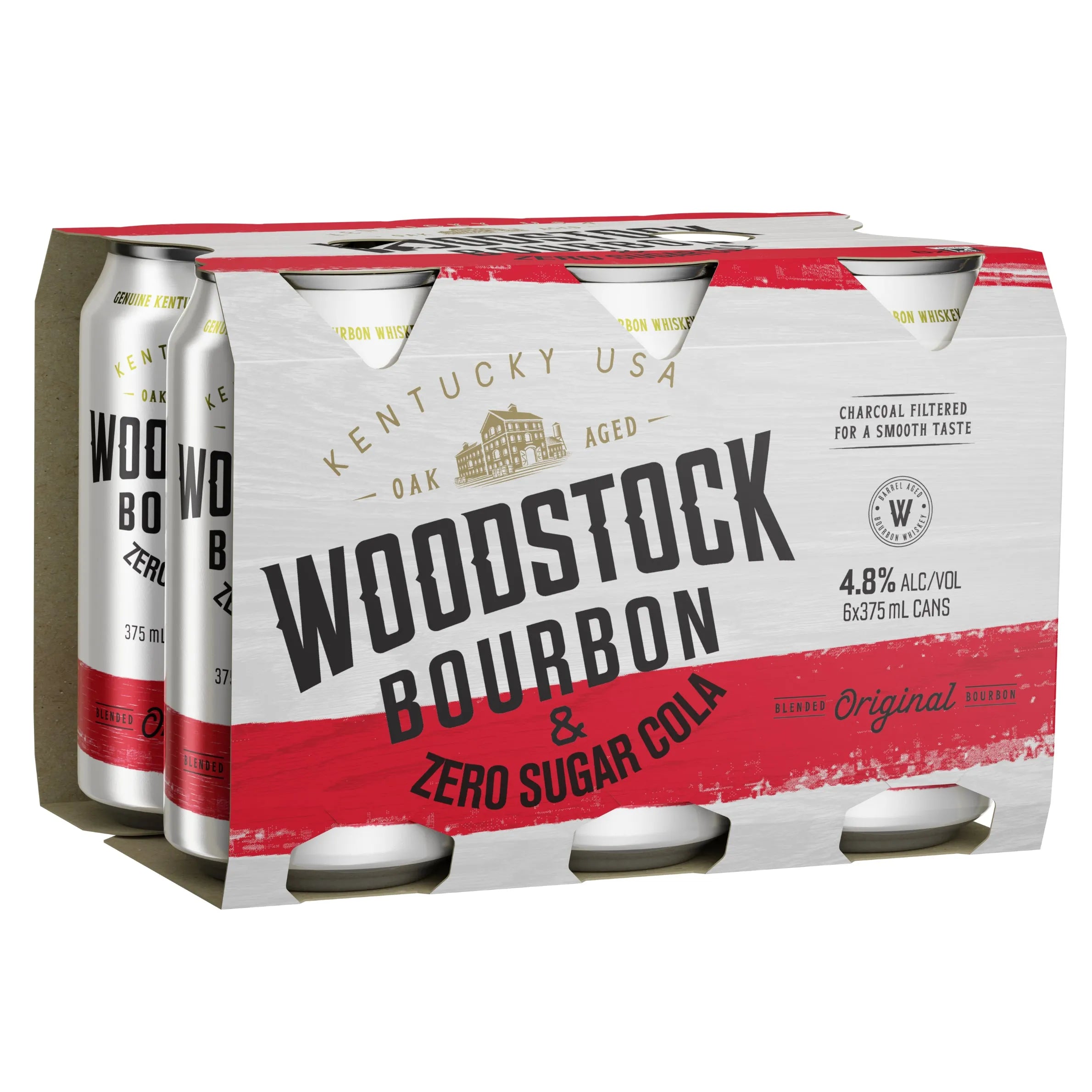 Woodstock Bourbon & Zero Sugar Cola 4.8% Can 375mL - Harry's Liquor