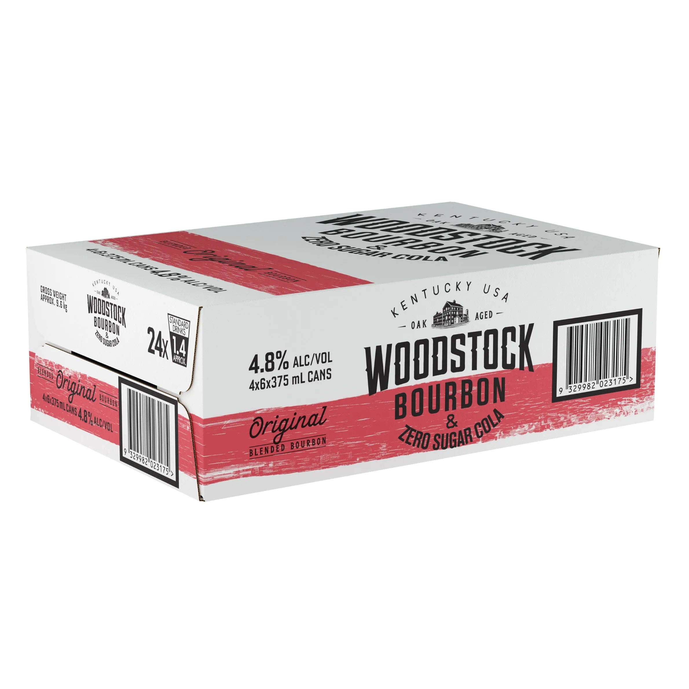 Woodstock Bourbon & Zero Sugar Cola 4.8% Can 375mL - Harry's Liquor