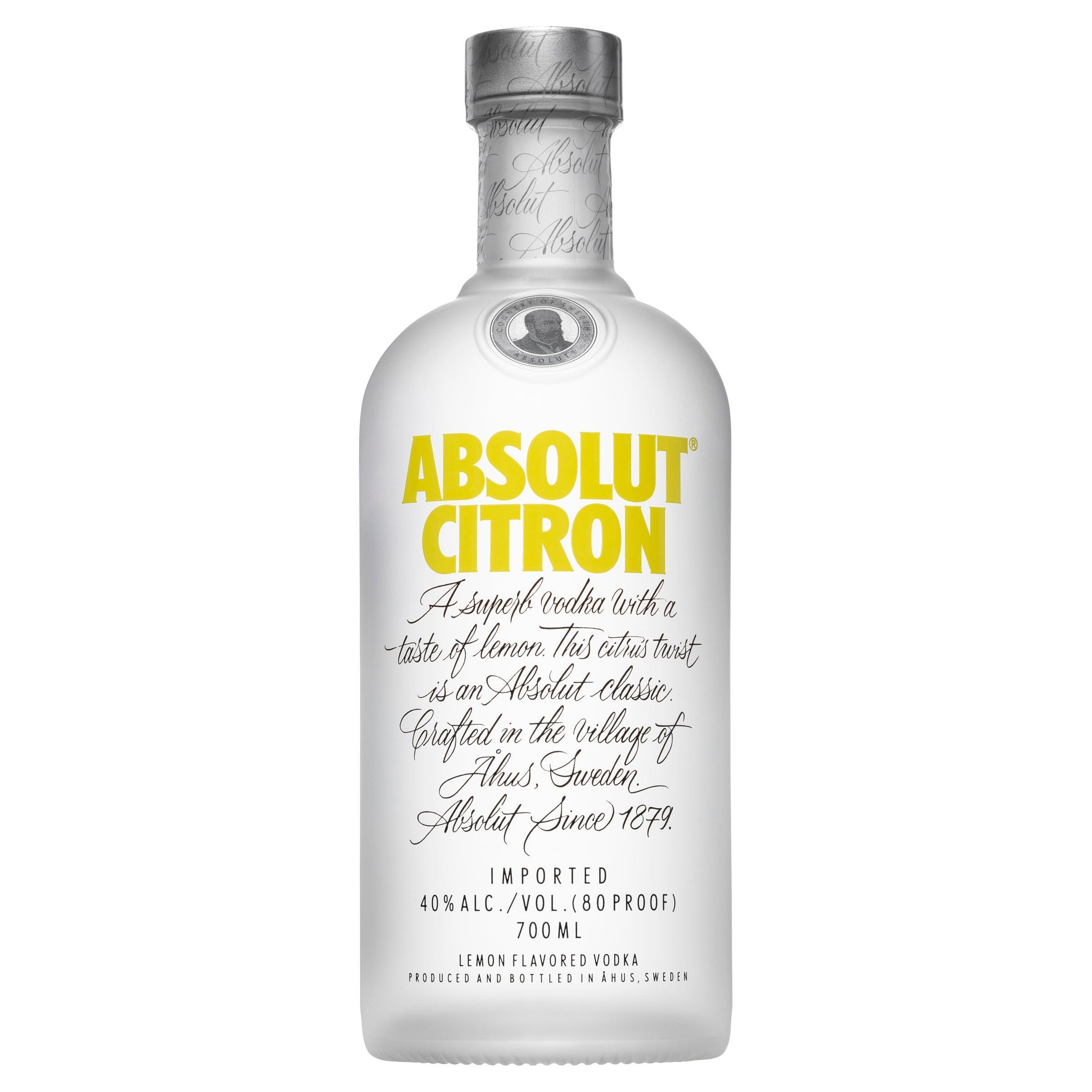 Absolut Citron Vodka 700mL - Harry's Liquor