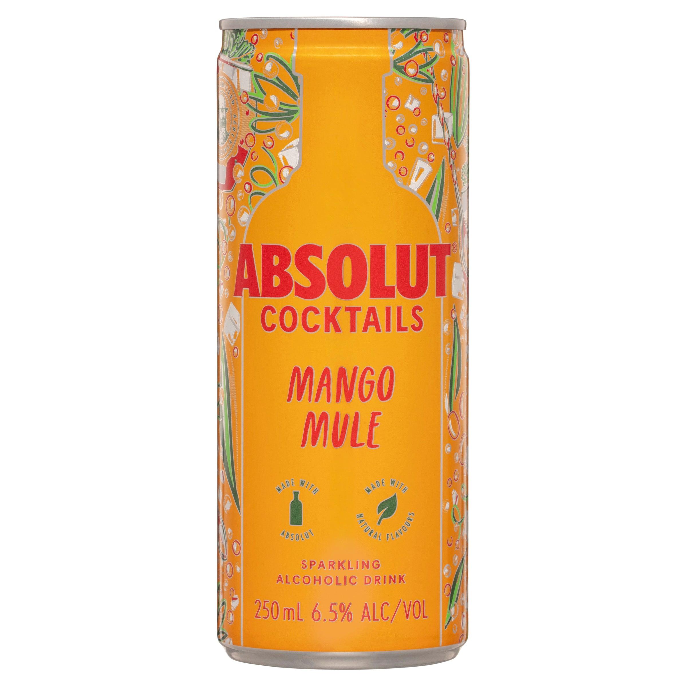 Absolut Cocktails Mango Mule Can 250mL - Harry's Liquor