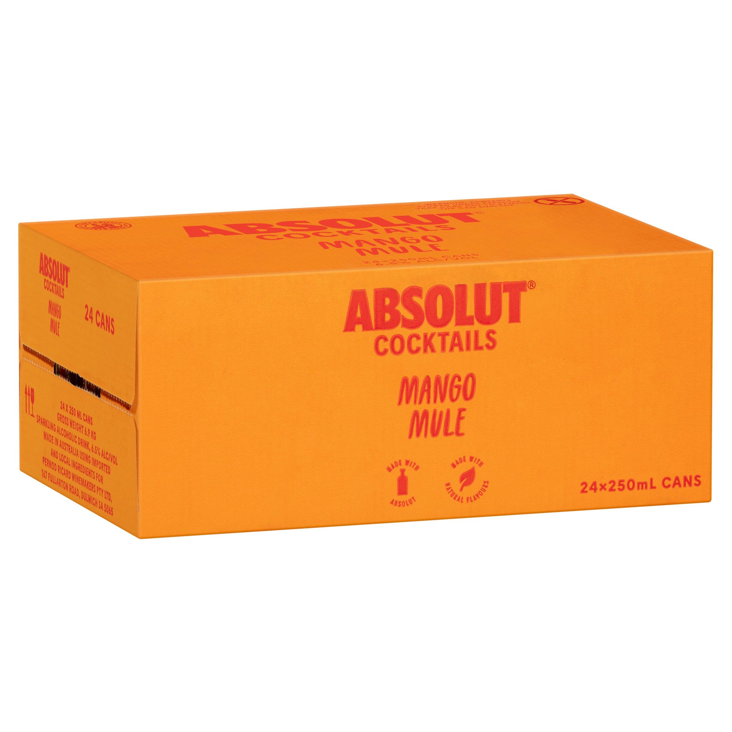 Absolut Cocktails Mango Mule Can 250mL - Harry's Liquor