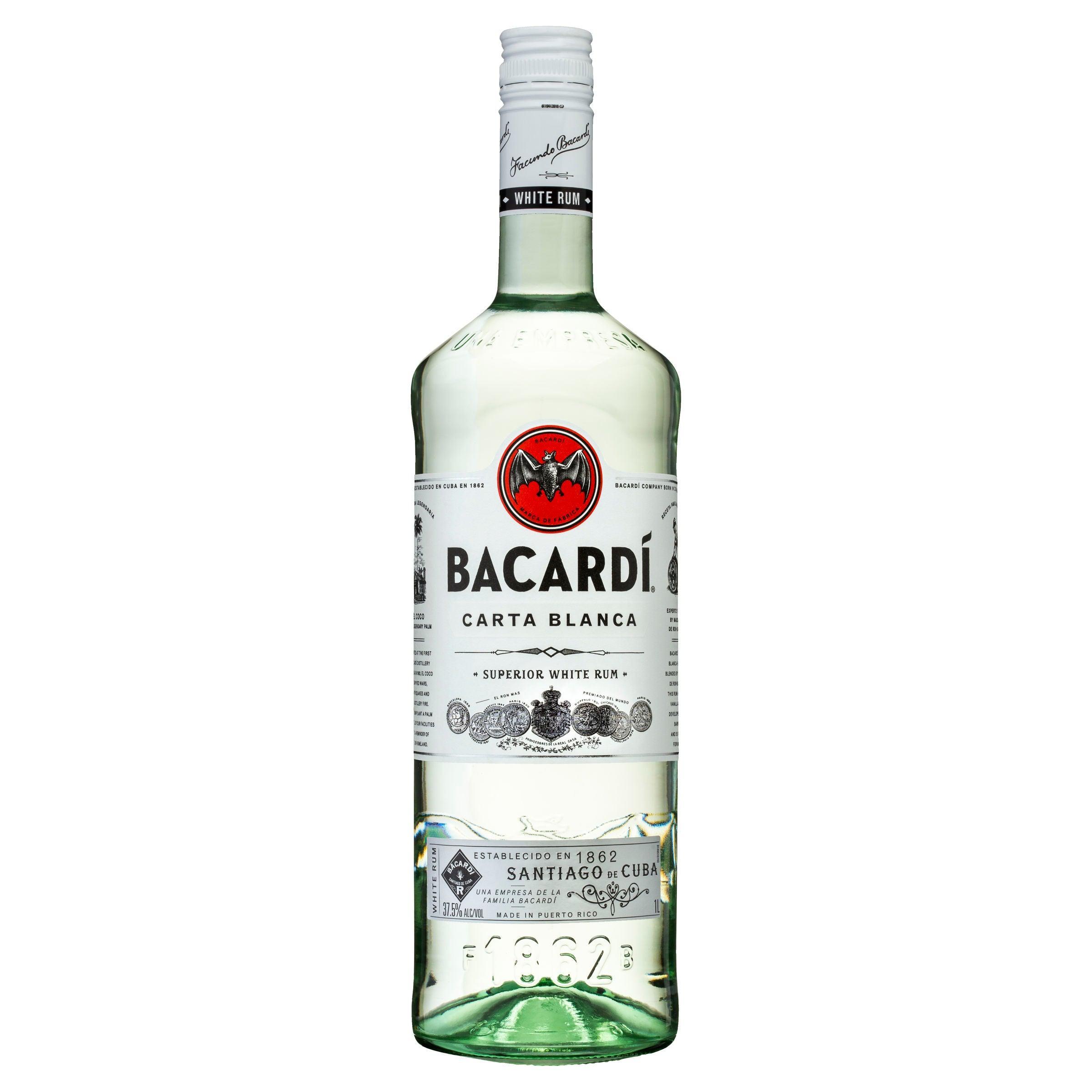 Bacardi Carta Blanca Superior White Rum 1L - Harry's Liquor