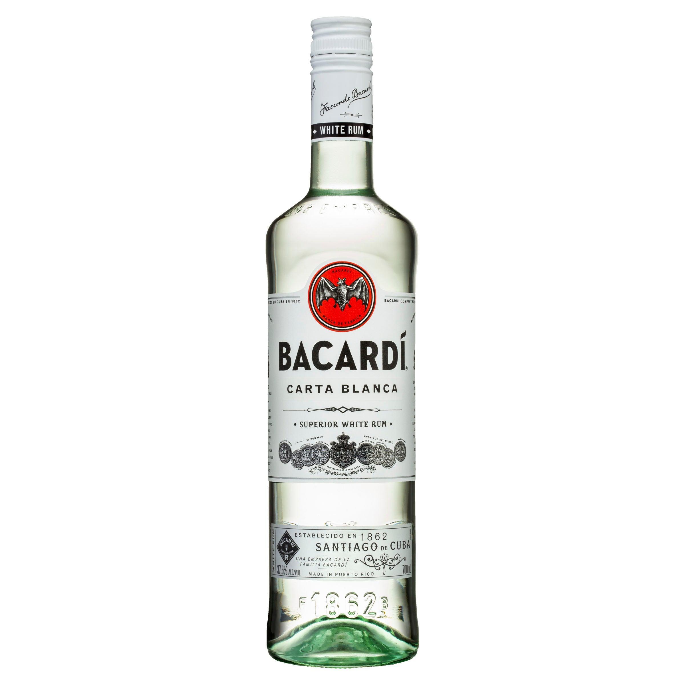 Bacardi Carta Blanca Superior White Rum 700mL - Harry's Liquor