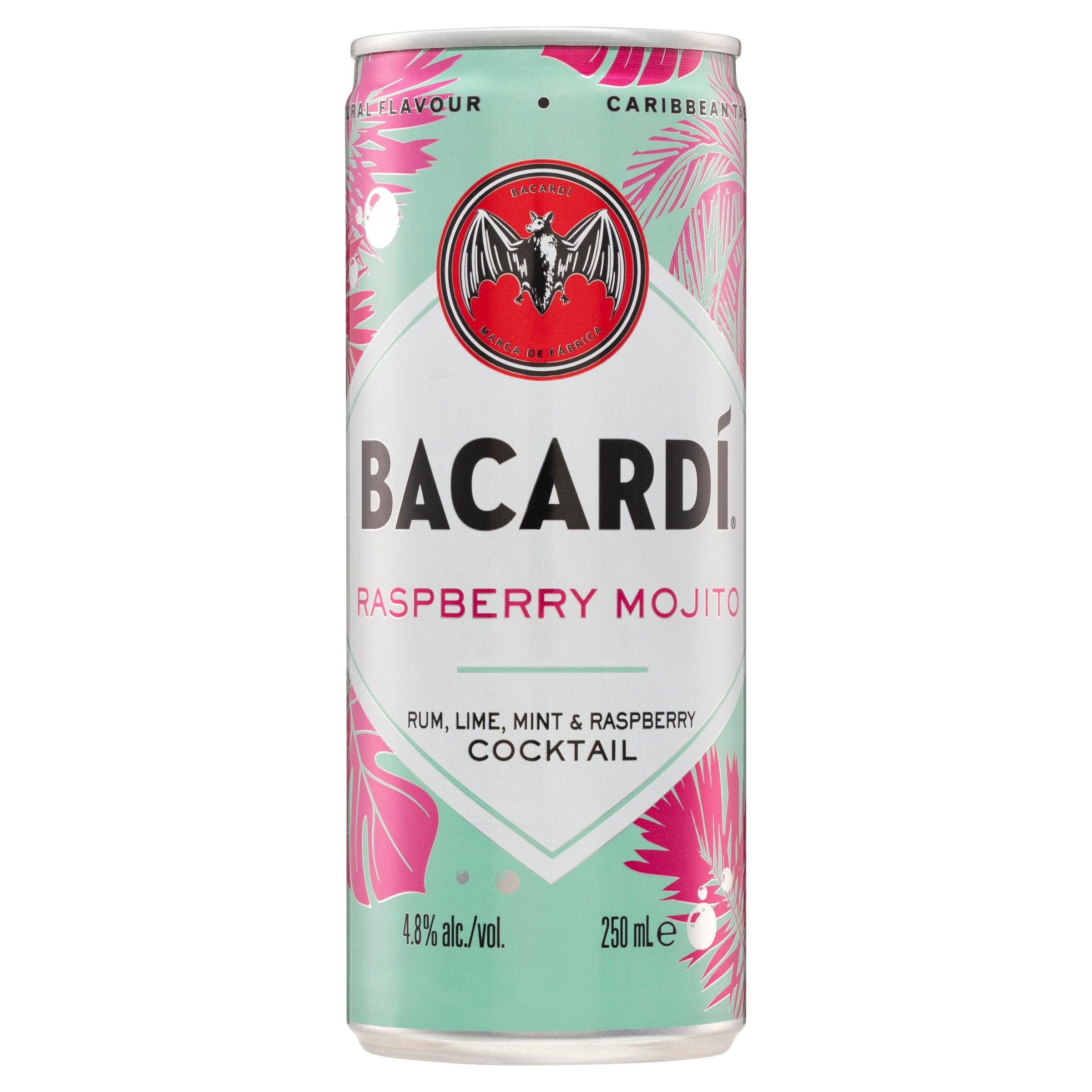 Bacardi Raspberry Mojito Can 250mL - Harry's Liquor