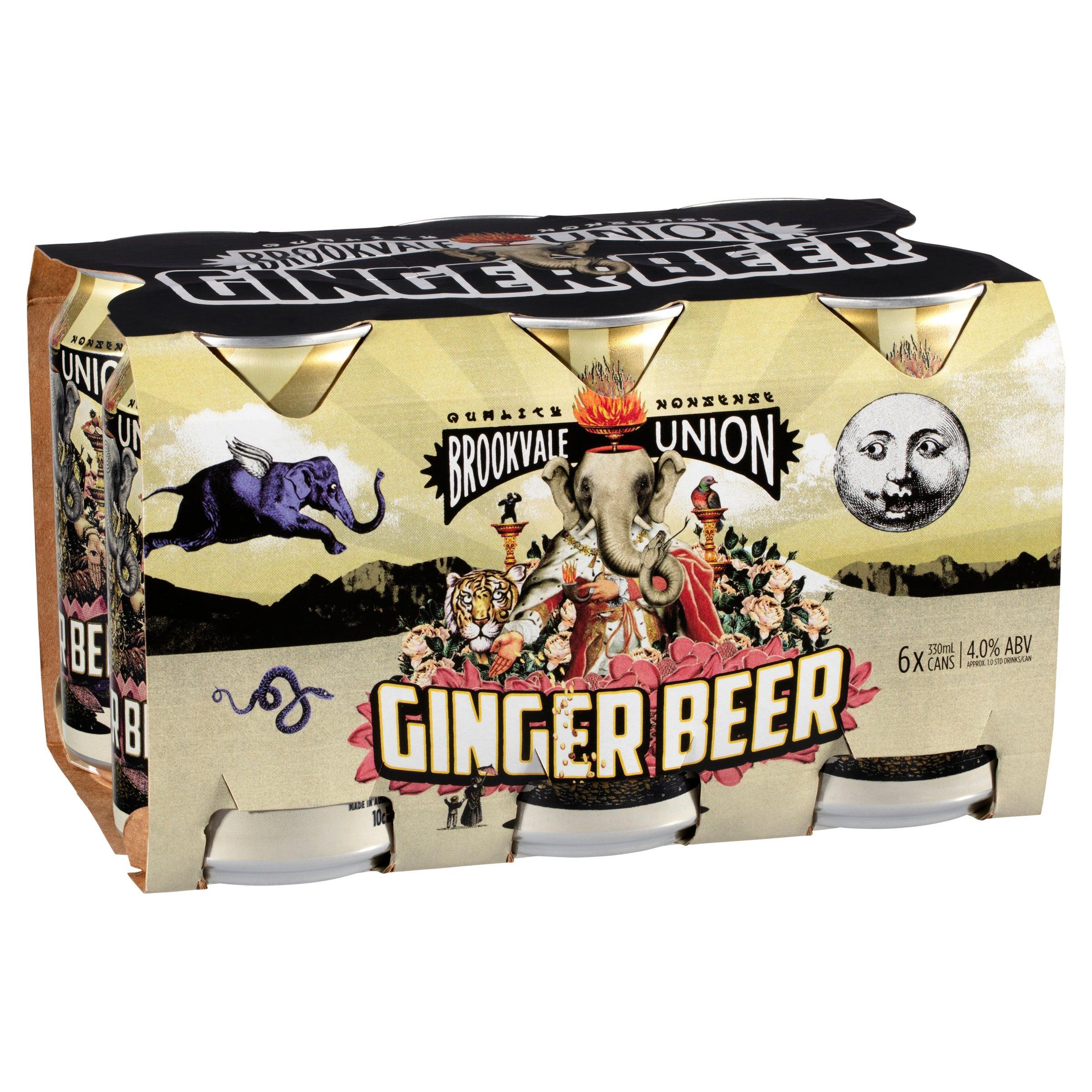 Brookvale Union Ginger Beer Can 330mL - Harry's Liquor