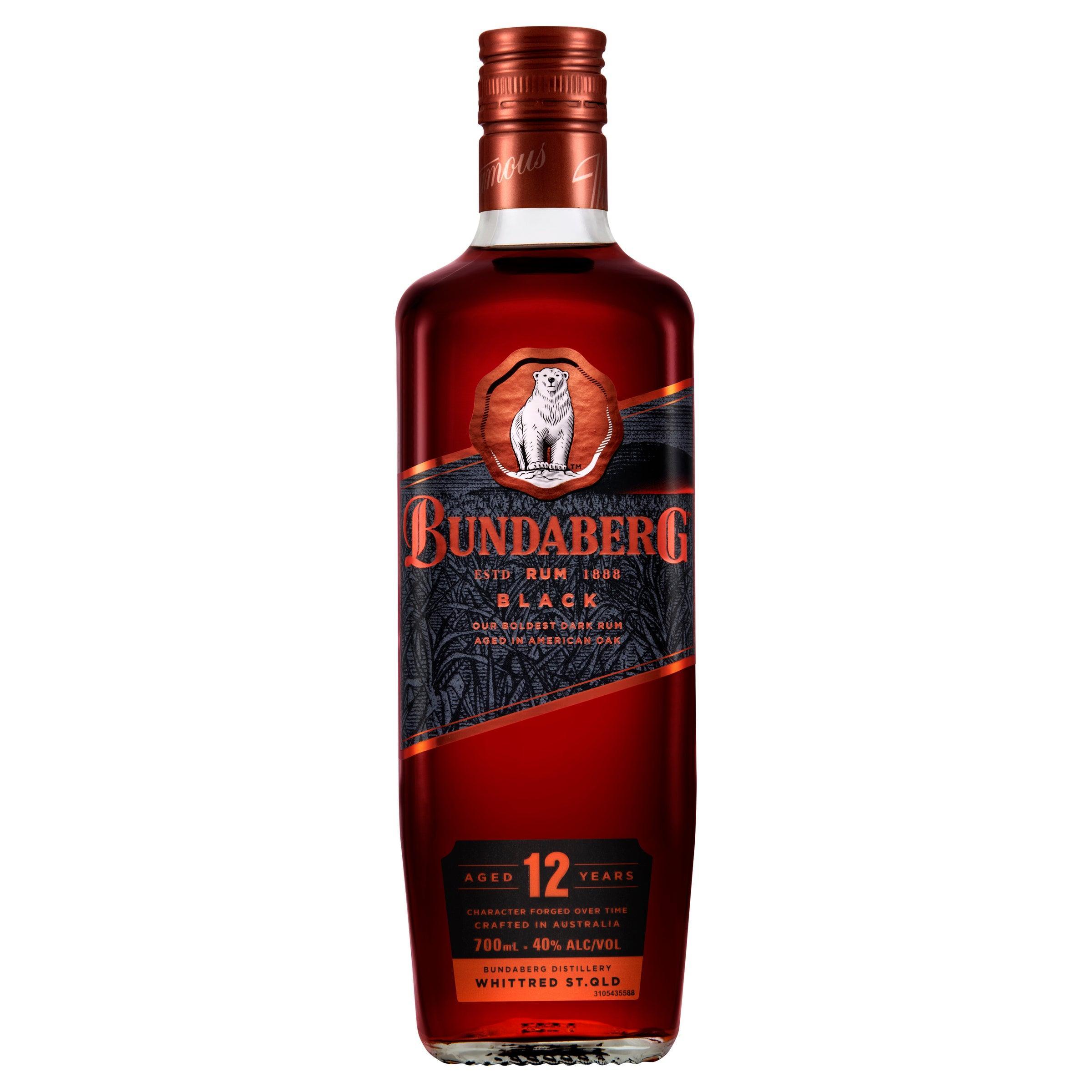 Bundaberg Black 12 Year Old Rum 700mL - Harry's Liquor