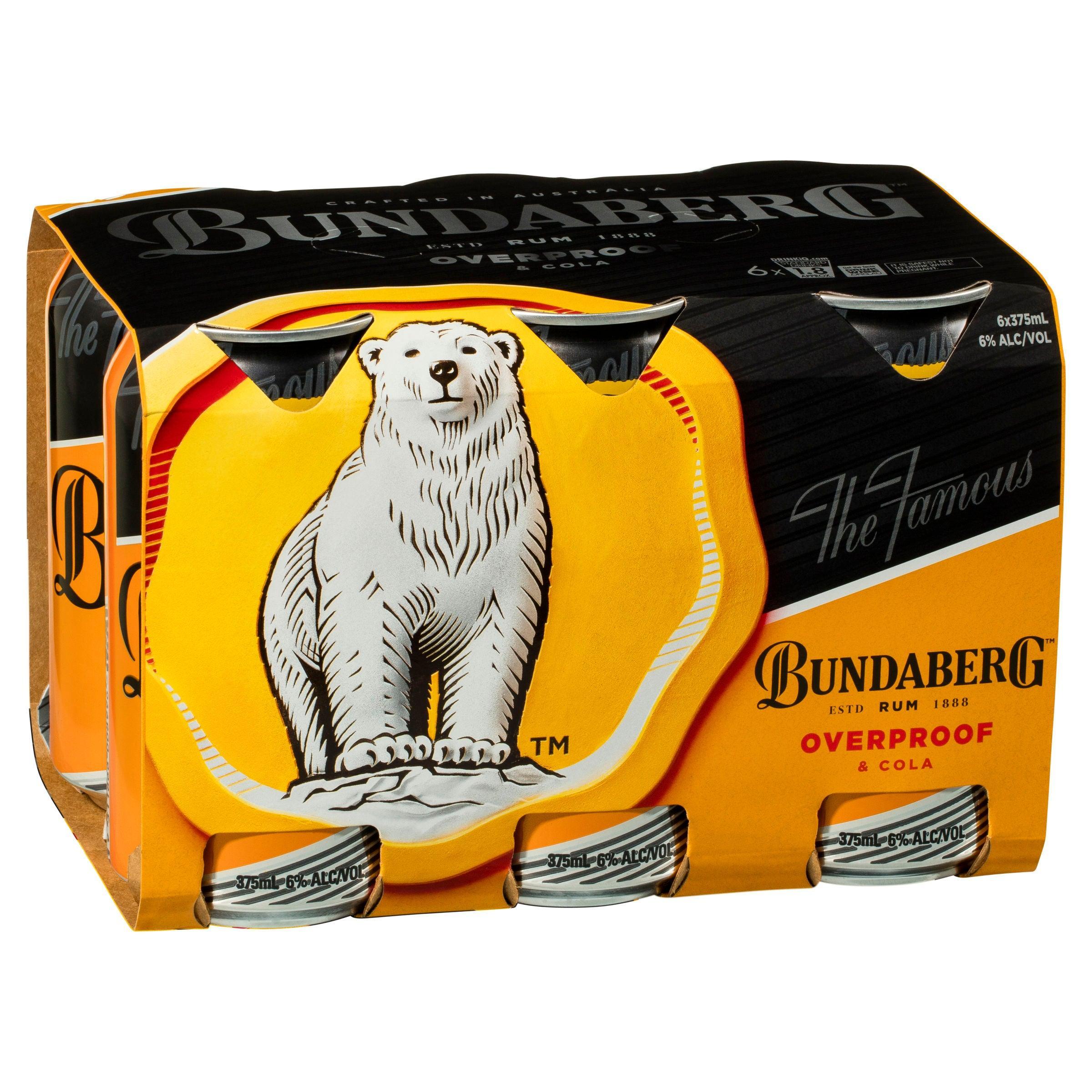 Bundaberg O.P Rum & Cola Can 375mL - Harry's Liquor