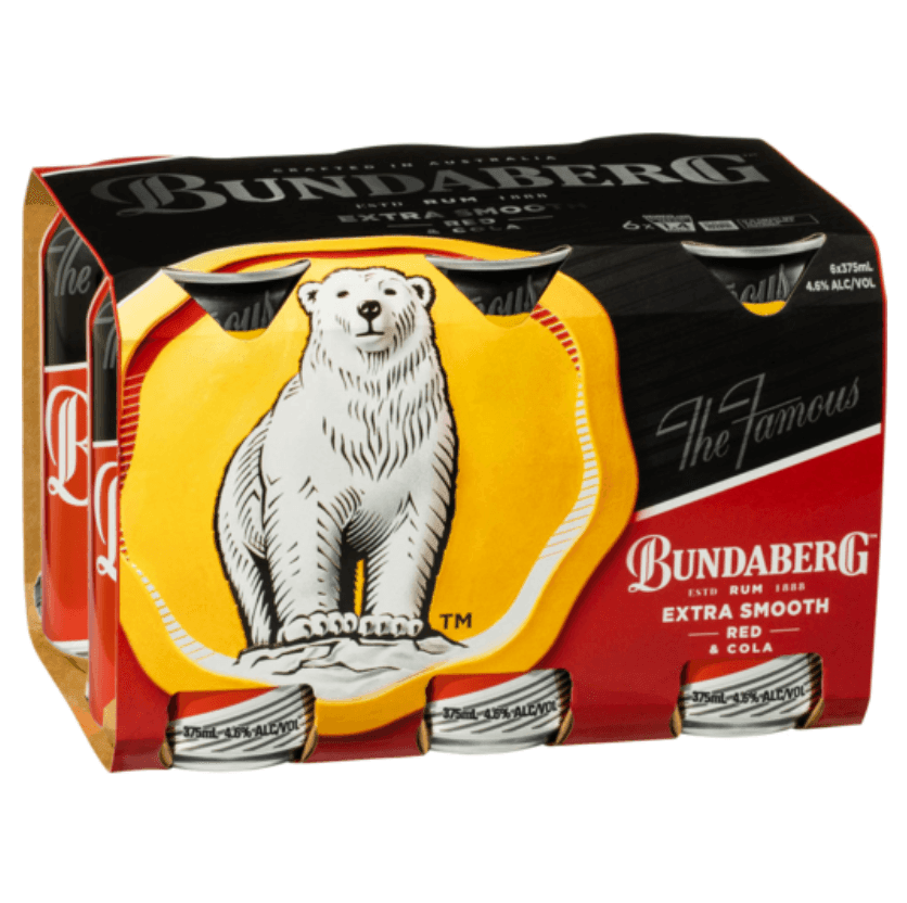 Bundaberg Red Rum & Cola Can 375mL - Harry's Liquor