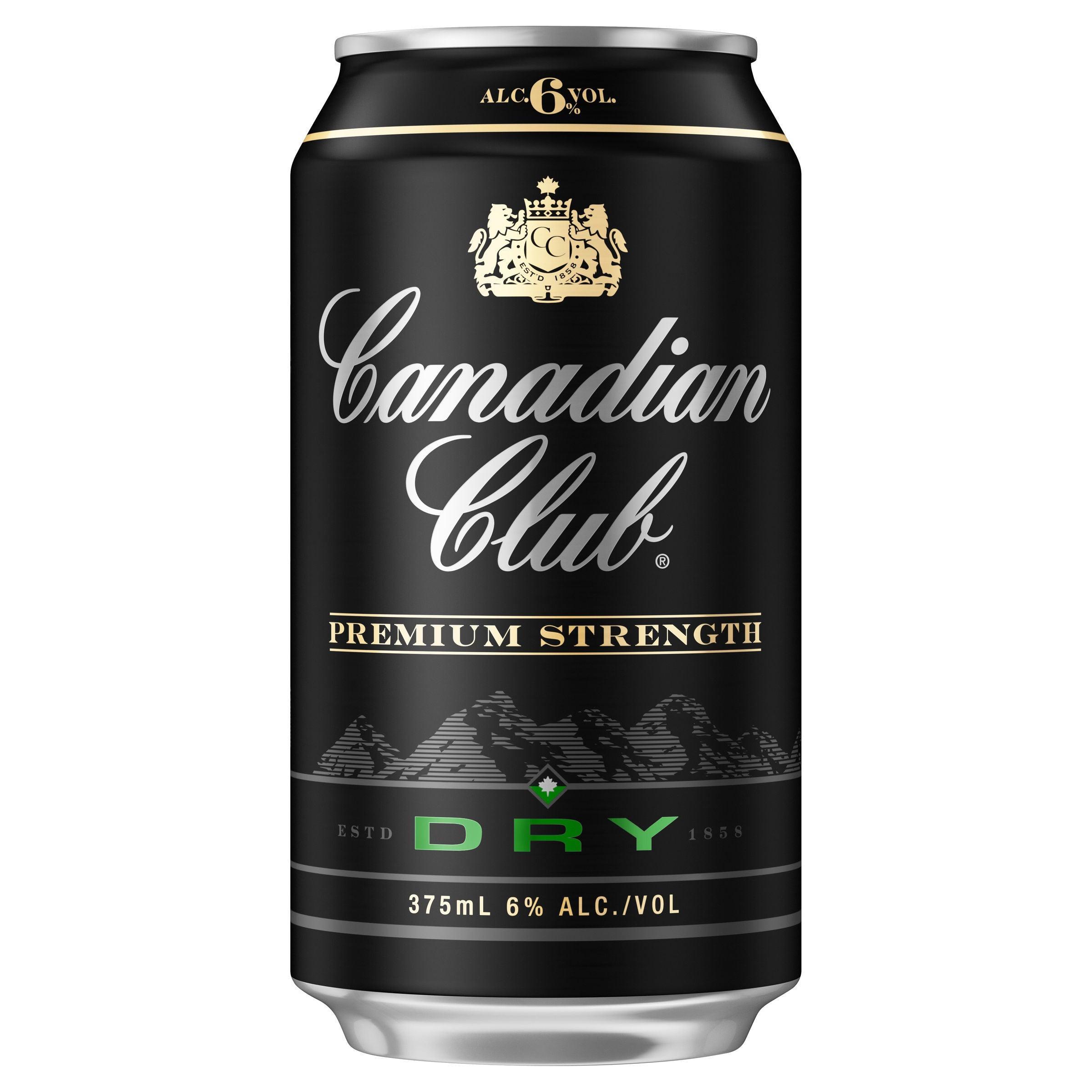 Canadian Club Premium Whisky & Dry 6% Can 375mL - Harry's Liquor