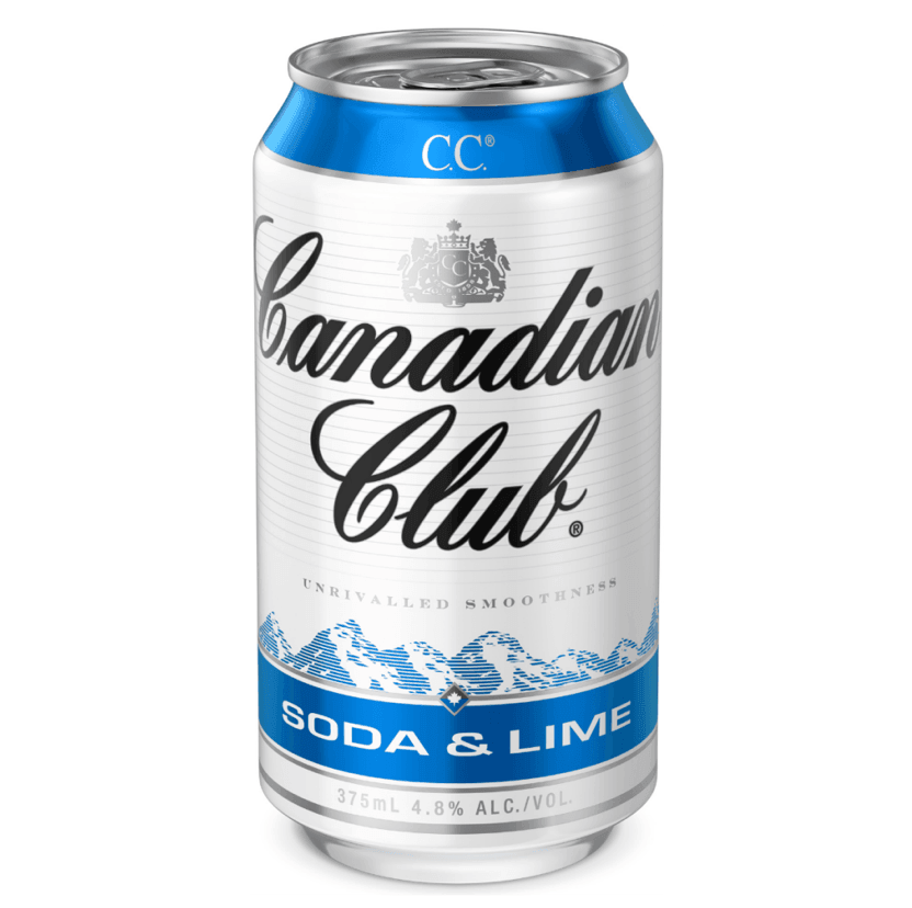 Canadian Club Soda & Lime Can 375mL - Harry's Liquor