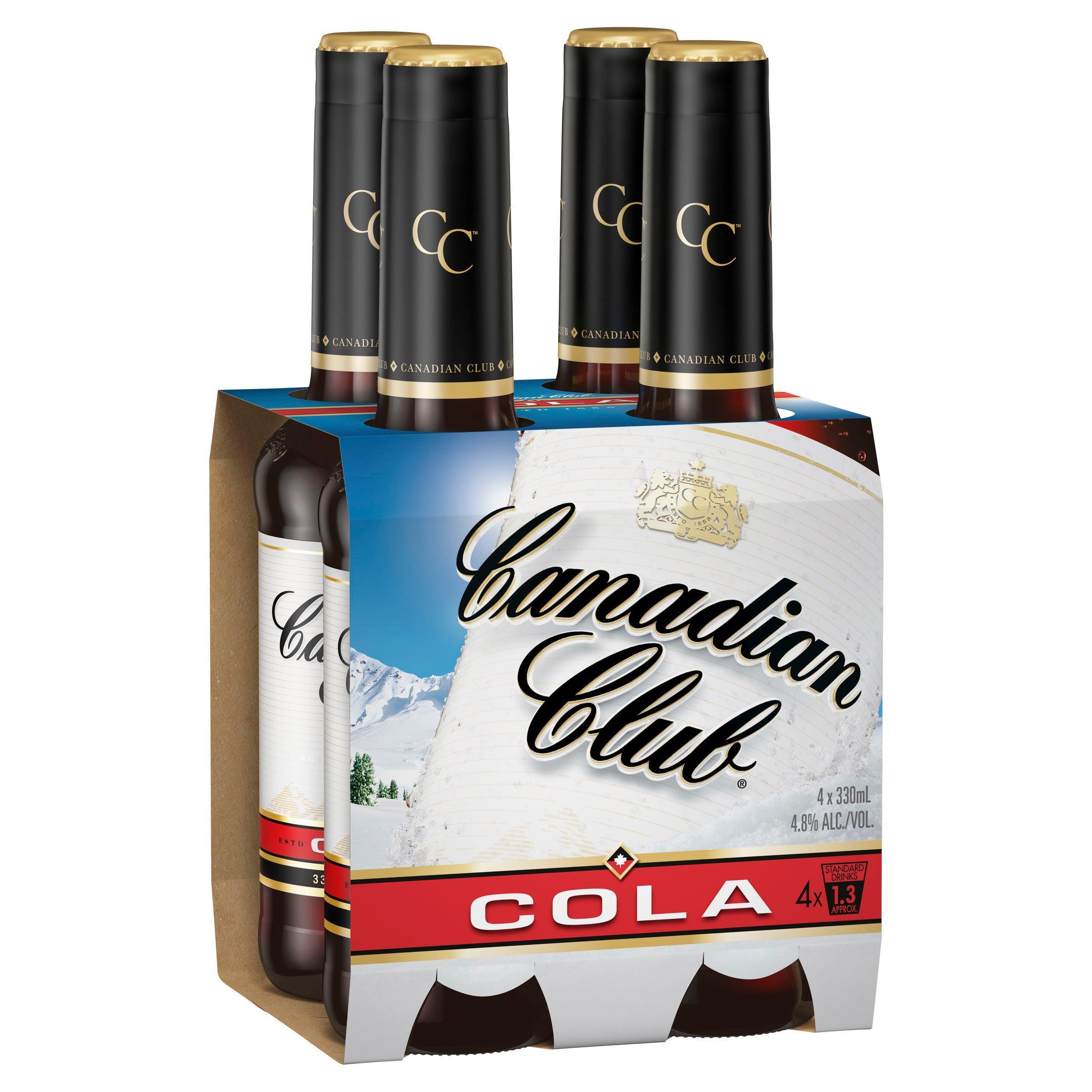 Canadian Club Whisky & Cola Bottle 330mL - Harry's Liquor