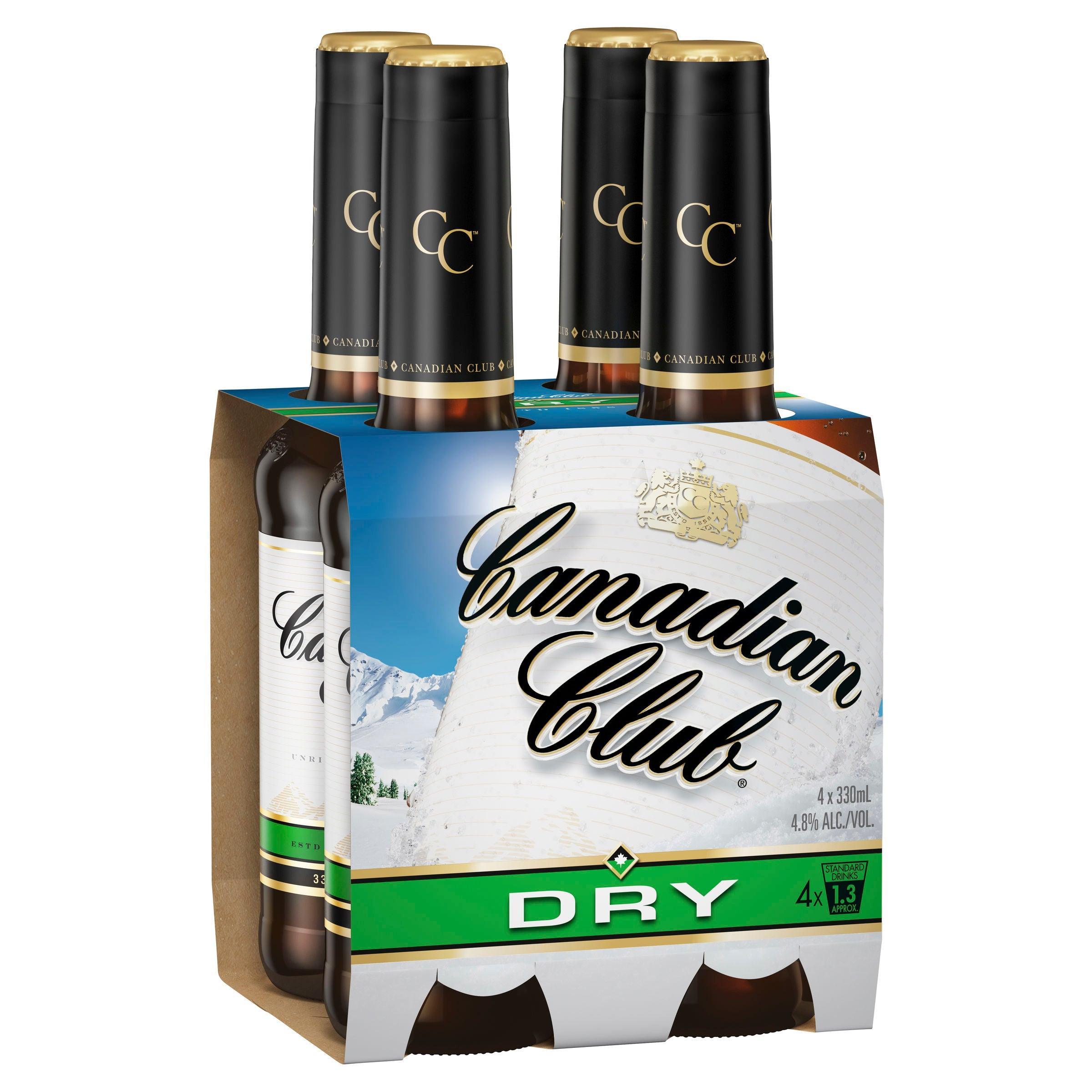 Canadian Club Whisky & Dry Bottle 330mL - Harry's Liquor