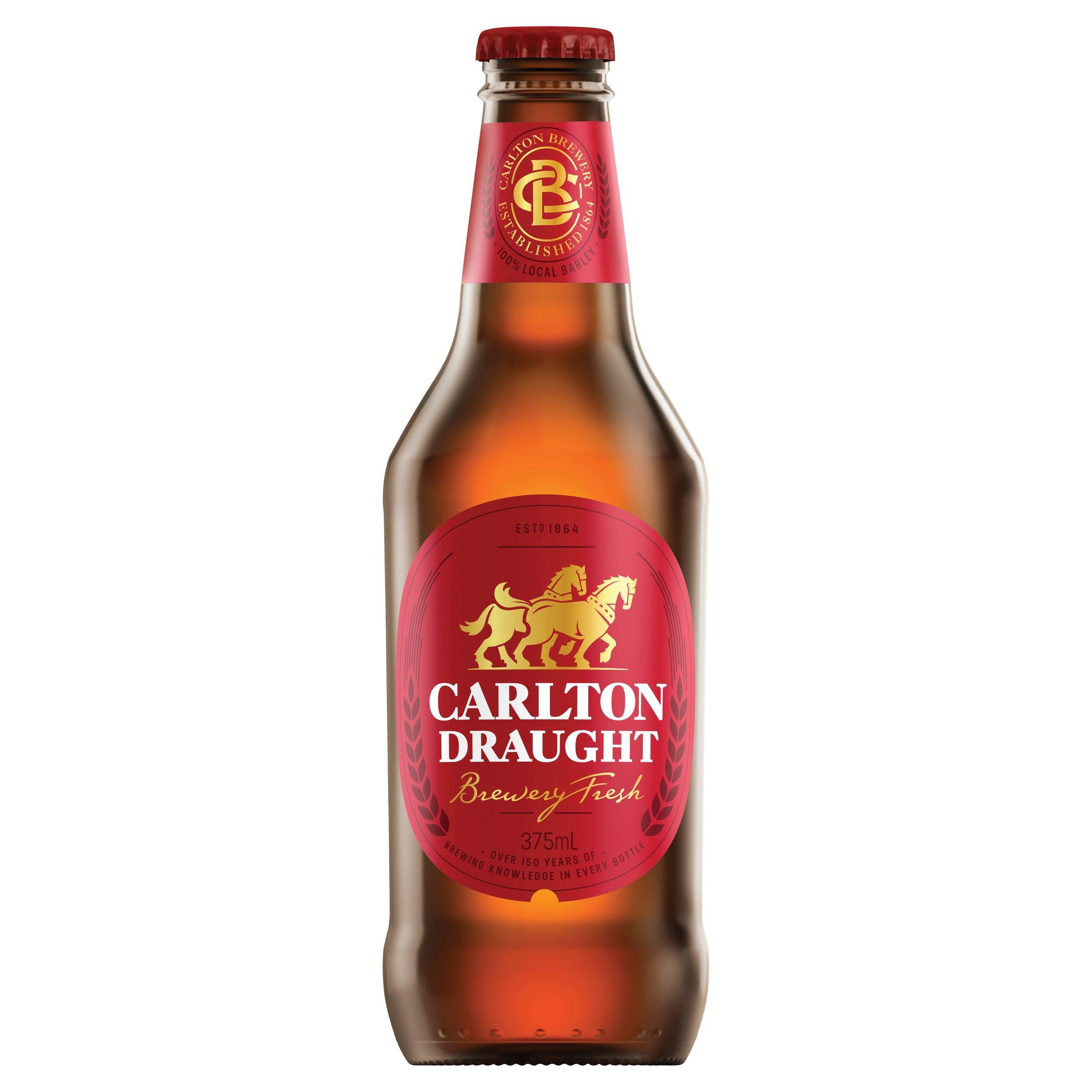 Carlton Draught Bottle 375mL - Harry's Liquor