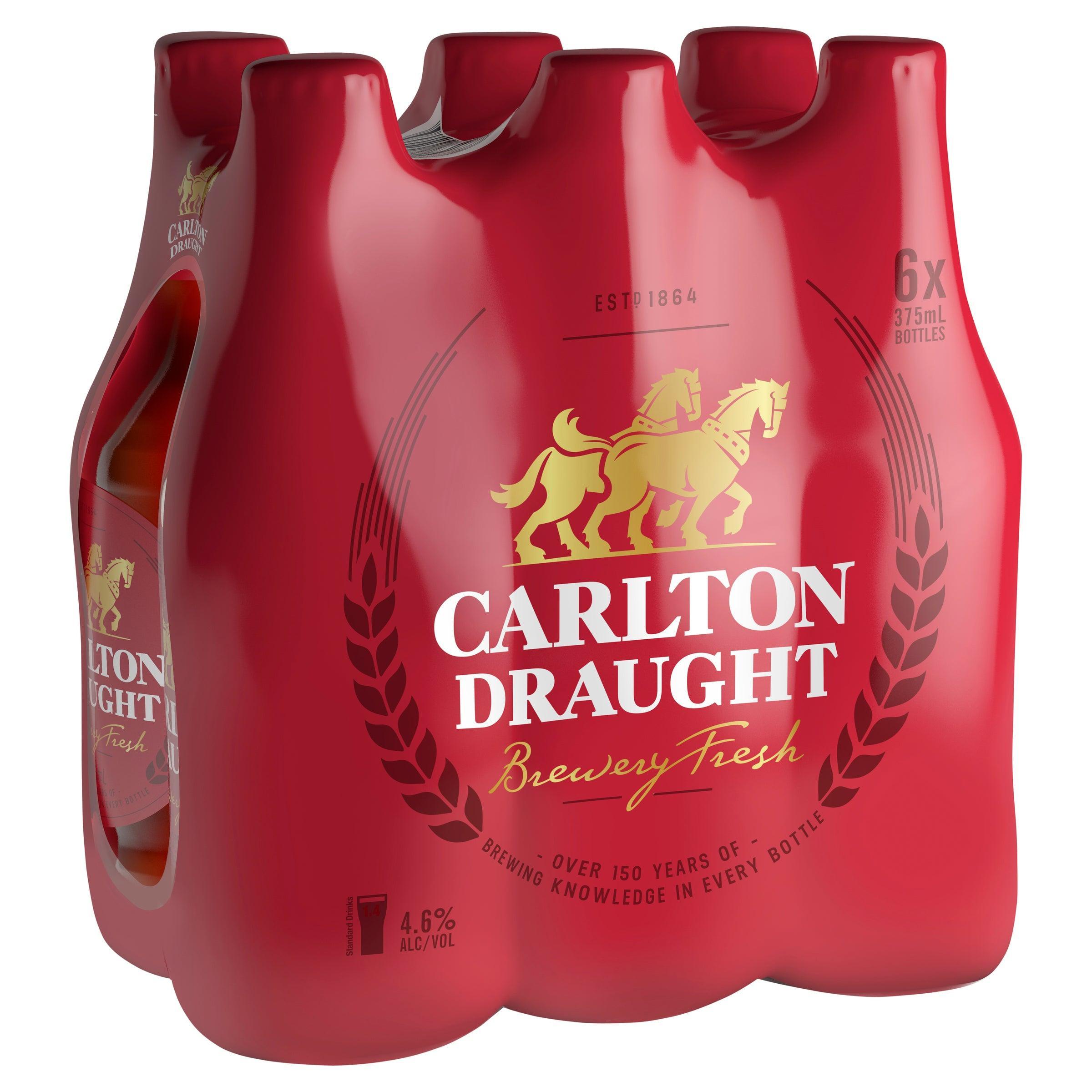 Carlton Draught Bottle 375mL - Harry's Liquor