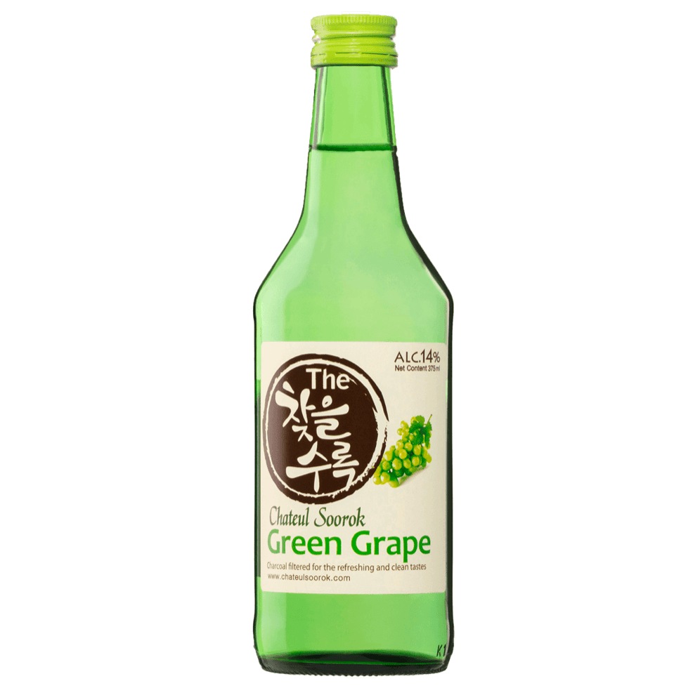 Chateul Soorok Green Grape Soju Bottle 375mL - Harry's Liquor