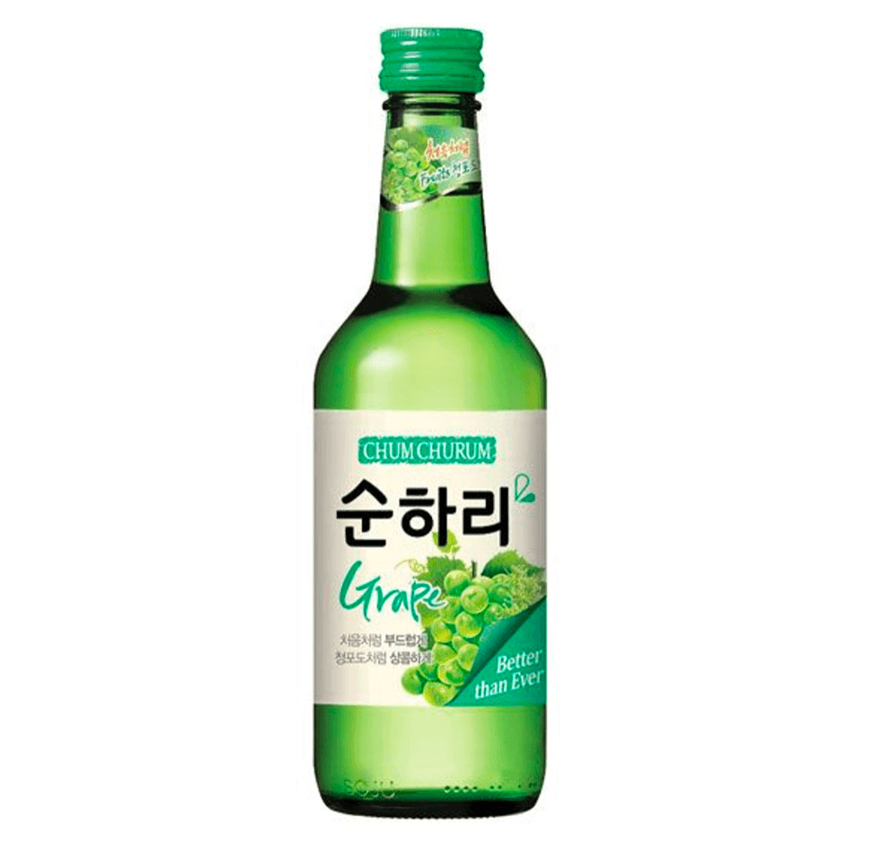 Chum Churum Green Grape Soju Bottle 360mL - Harry's Liquor