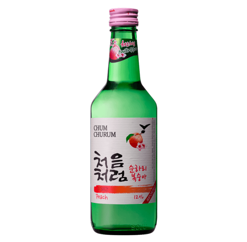 Chum Churum Peach Soju Bottle 360mL - Harry's Liquor