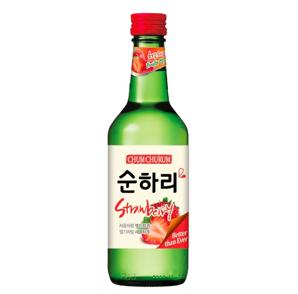 Chum Churum Strawberry Soju Bottle 360mL - Harry's Liquor