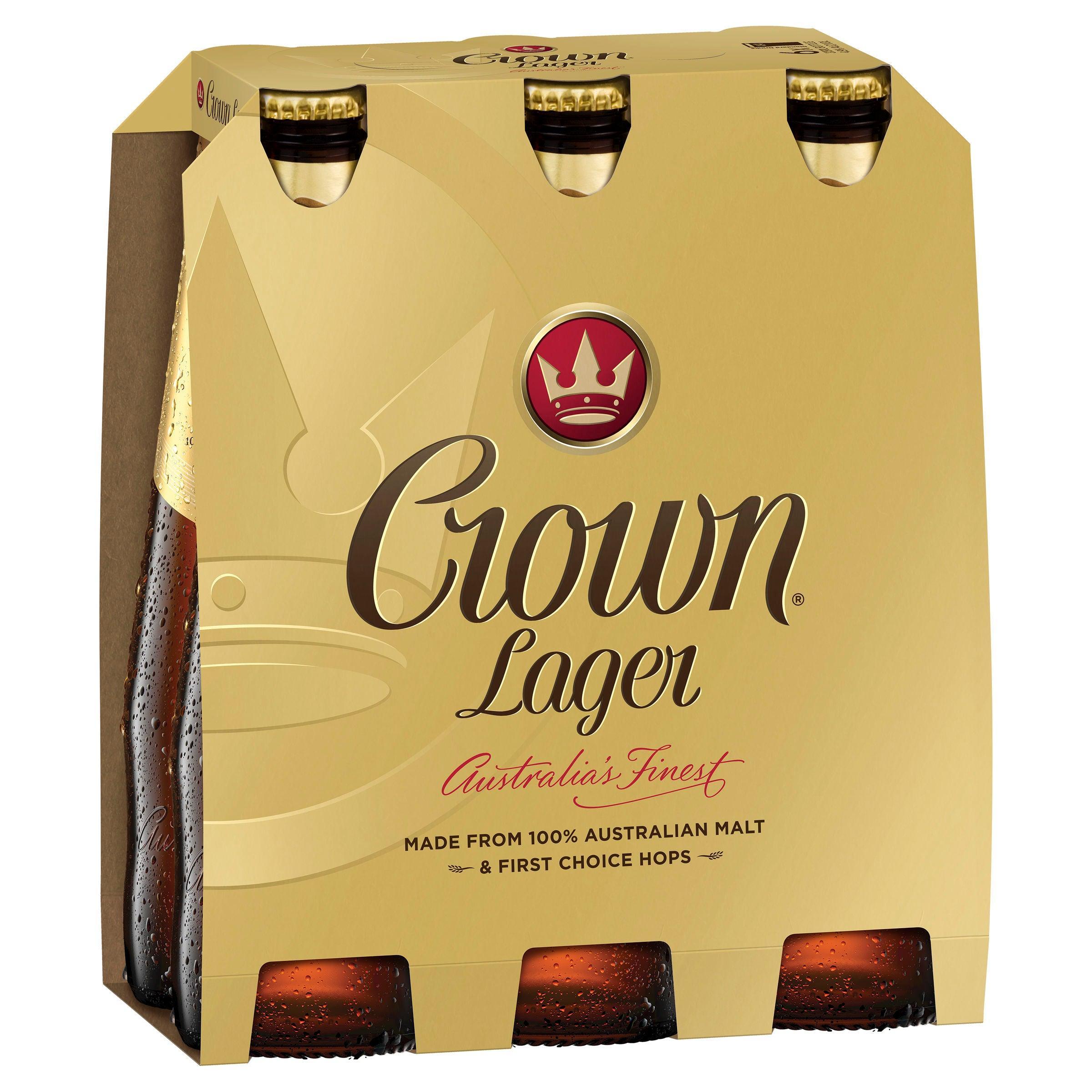 Crown Lager Bottle 375mL - Harry's Liquor