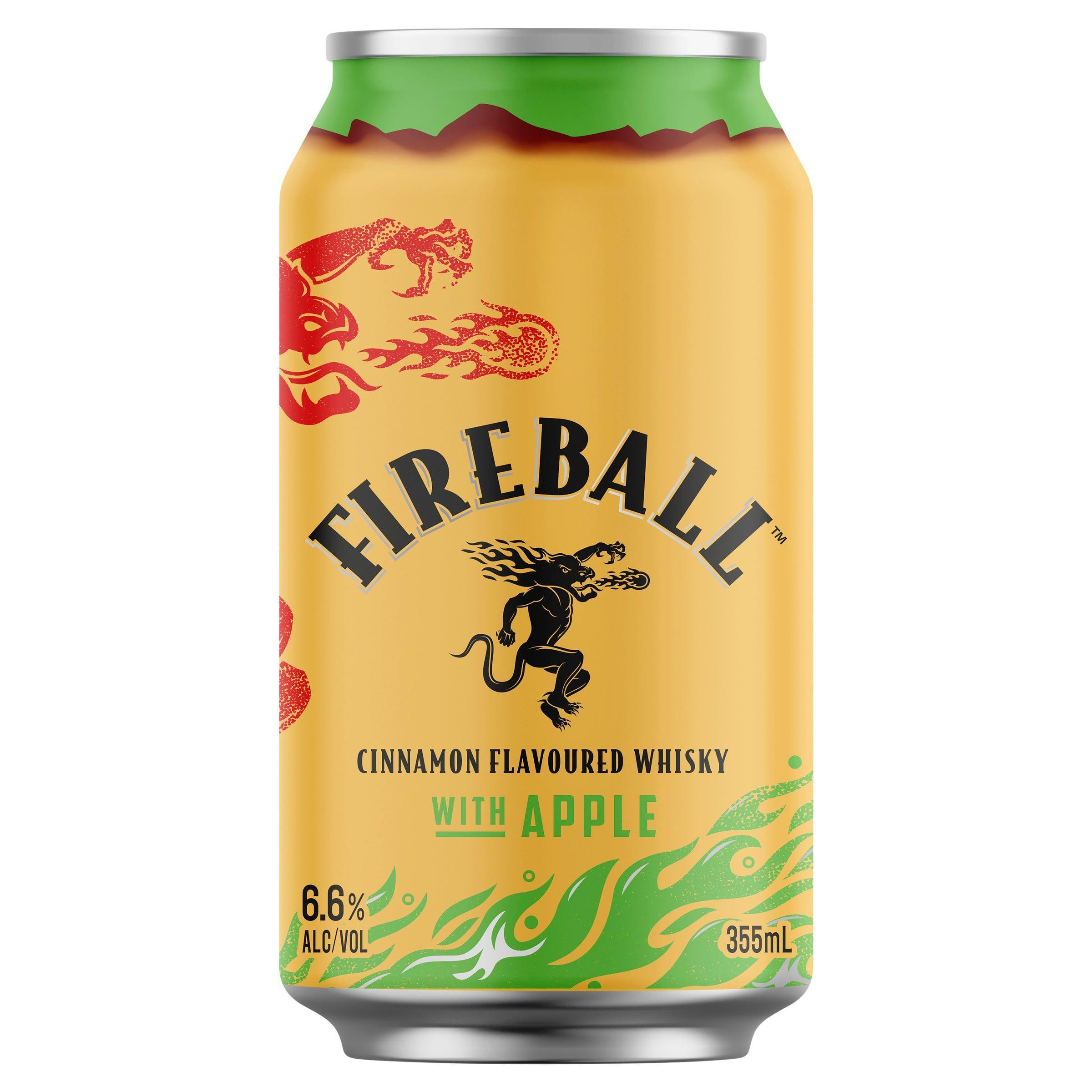 Fireball Cinnamon Whisky & Apple 6.6% Can 355mL - Harry's Liquor