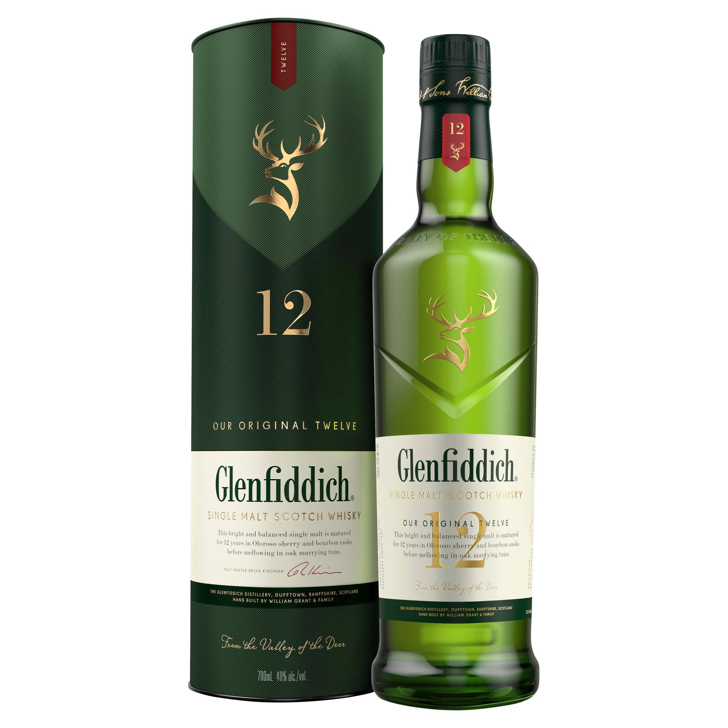 Glenfiddich 12 Year Old Single Malt Scotch Whisky 700mL - Harry's Liquor