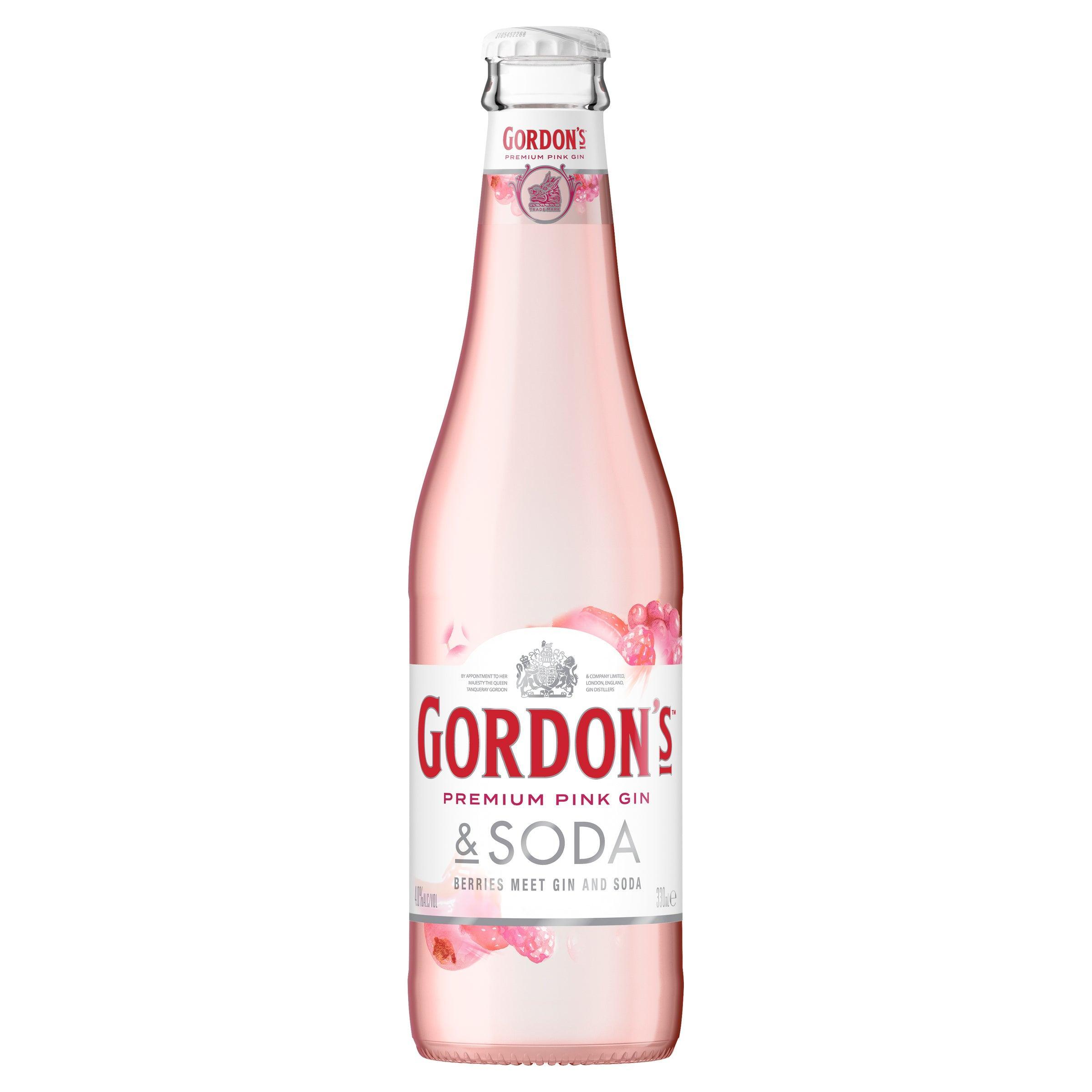 Gordon's Pink Gin & Soda Bottle 330mL - Harry's Liquor