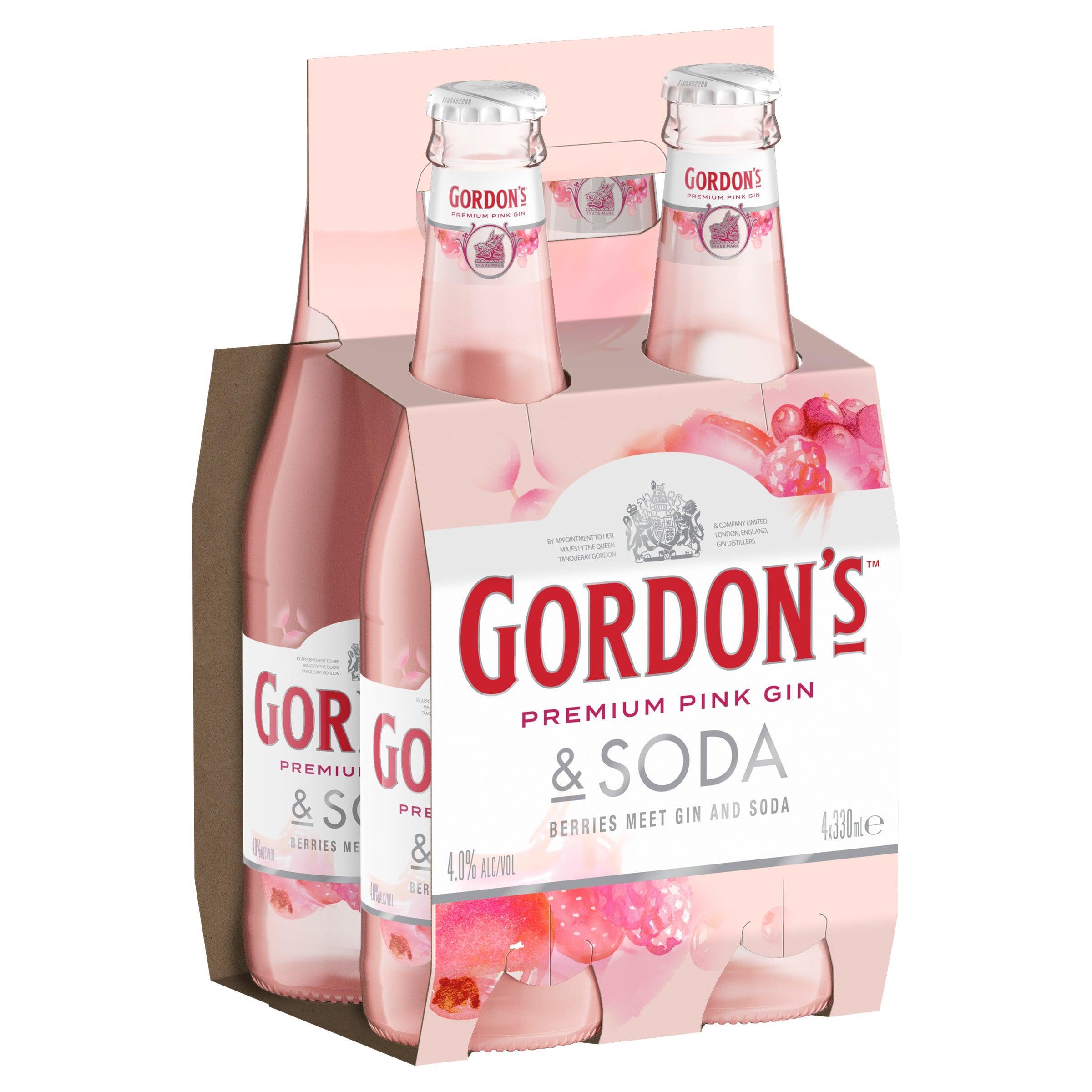 Gordon's Pink Gin & Soda Bottle 330mL - Harry's Liquor