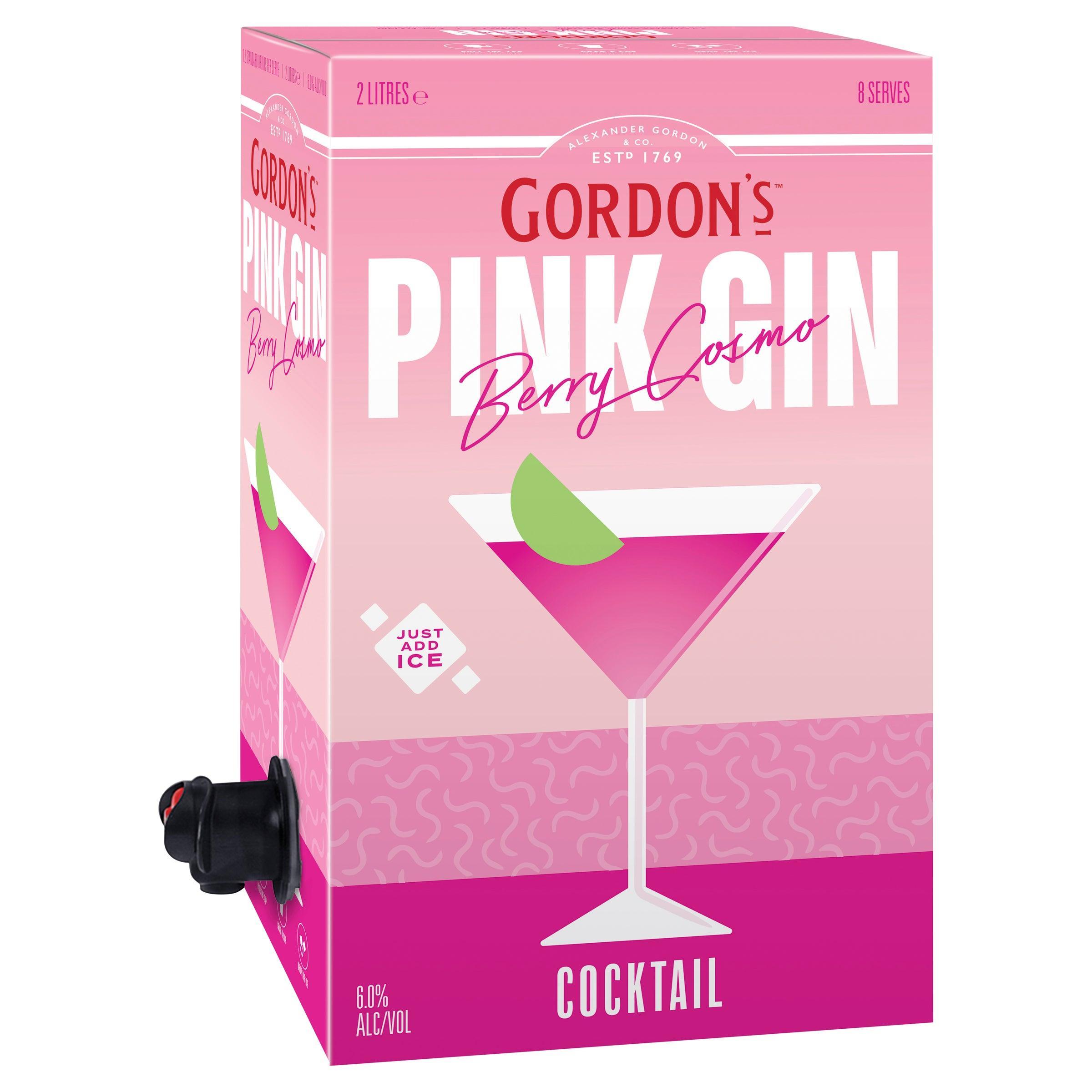 Gordon's Pink Gin Berry Cosmo Cask 2L - Harry's Liquor