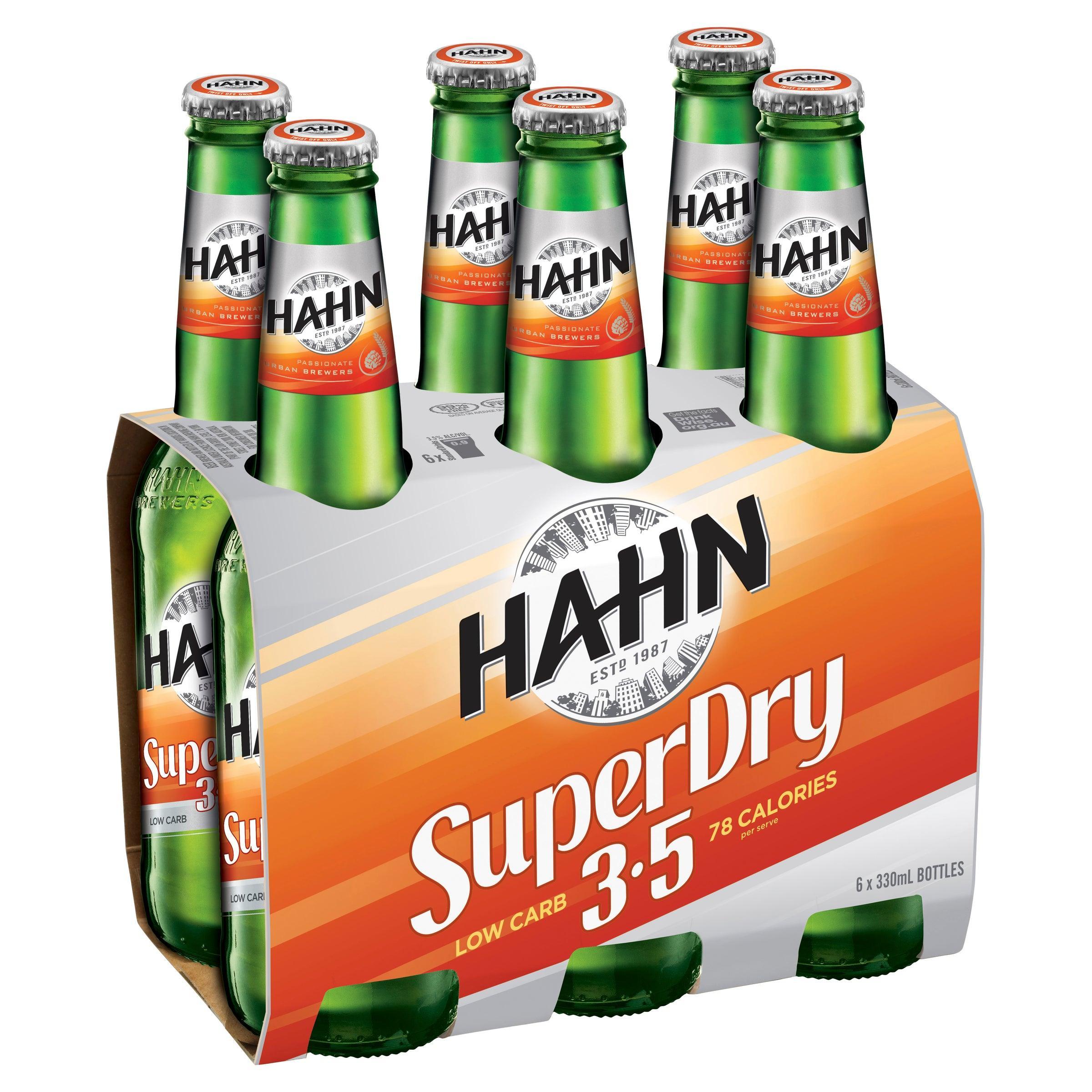 Hahn Super Dry 3.5% Bottle 330mL - Harry's Liquor