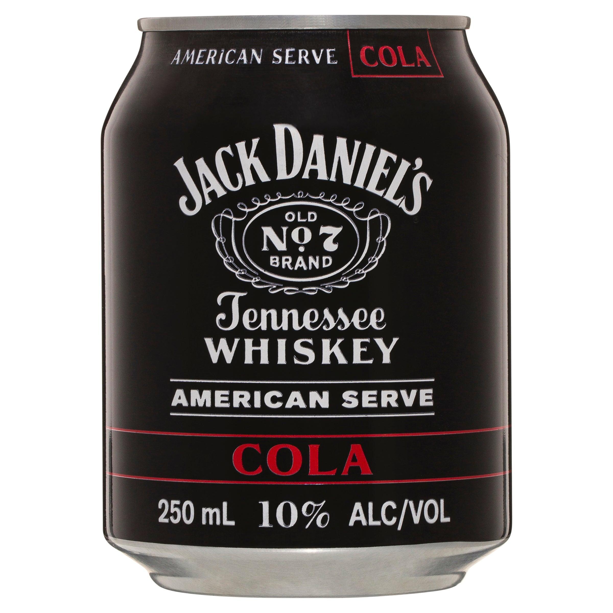 Jack Daniel's American Serve & Cola Can 250mL - Harry's Liquor