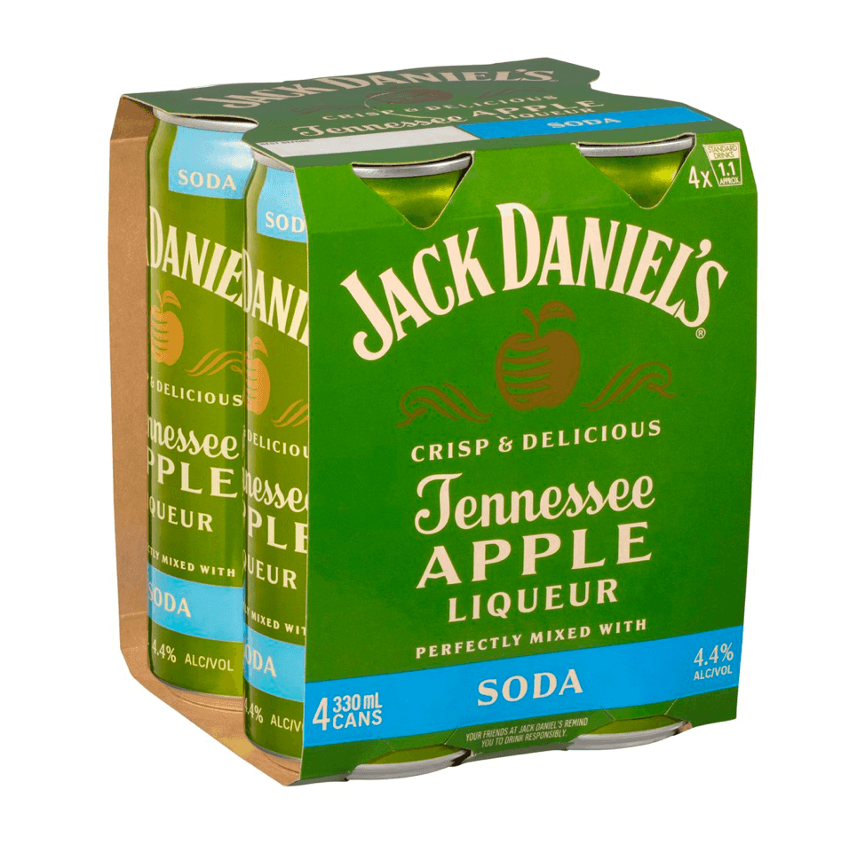 Jack Daniel's Tennessee Apple & Soda Can 330mL - Harry's Liquor