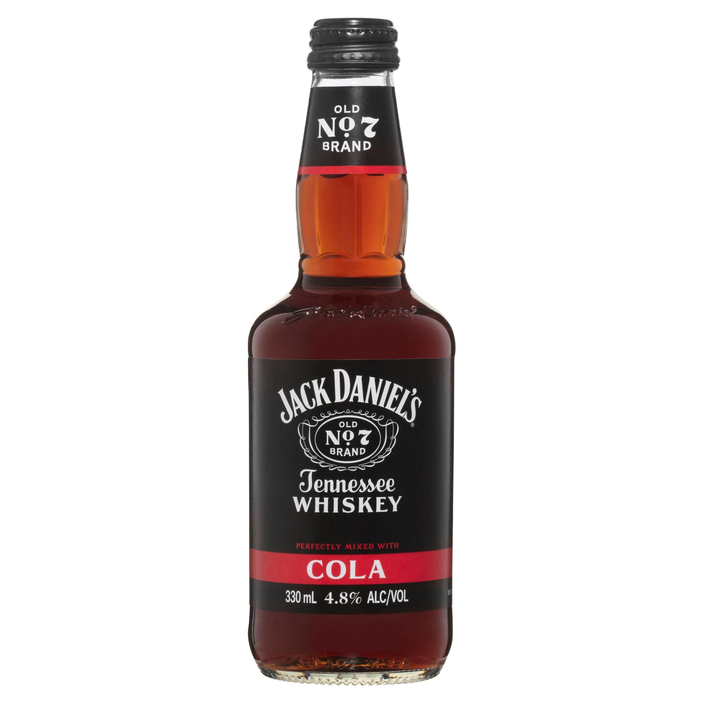 Jack Daniel's Tennessee Whiskey & Cola Bottle 330mL - Harry's Liquor