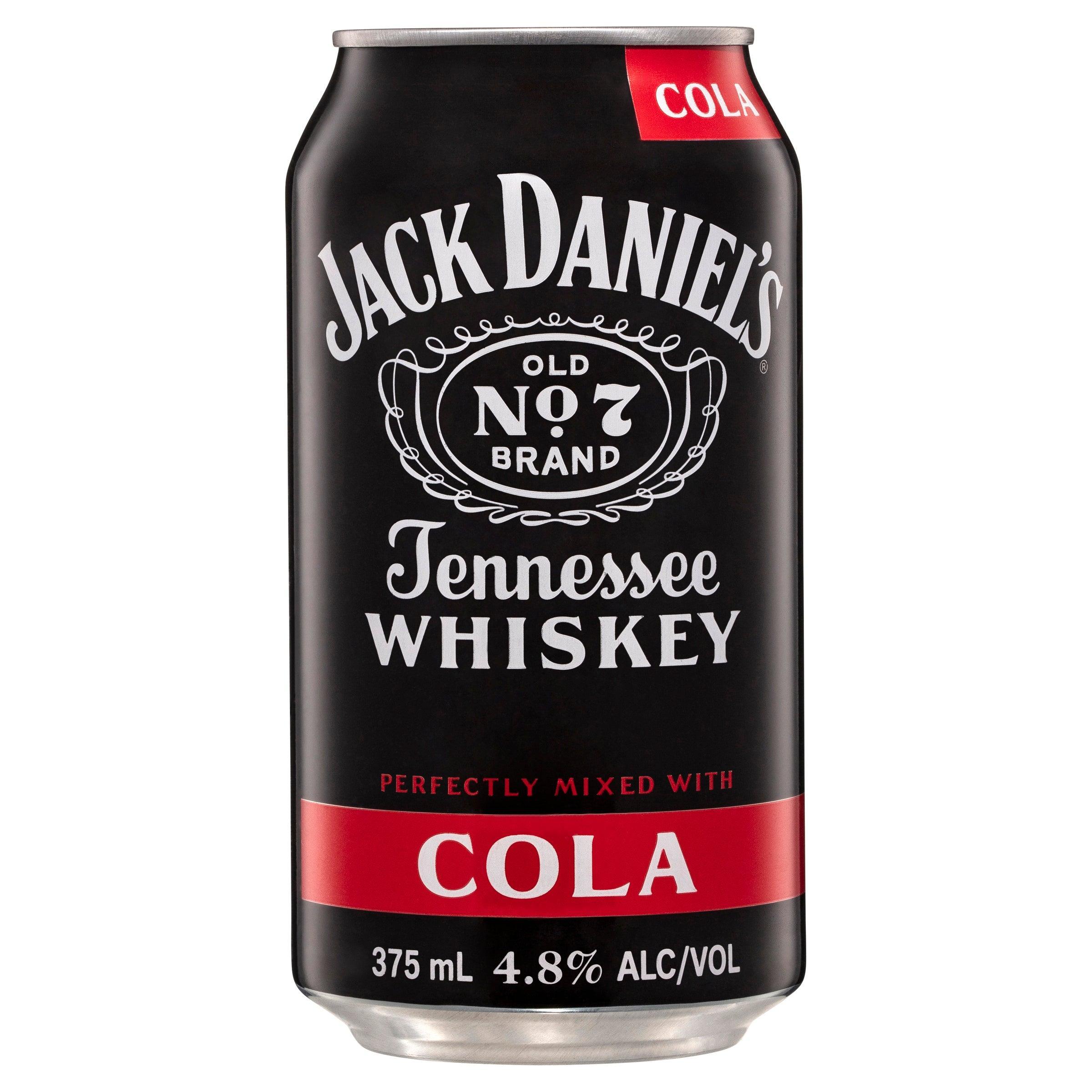 Jack Daniel's Tennessee Whiskey & Cola Can 375mL - Harry's Liquor