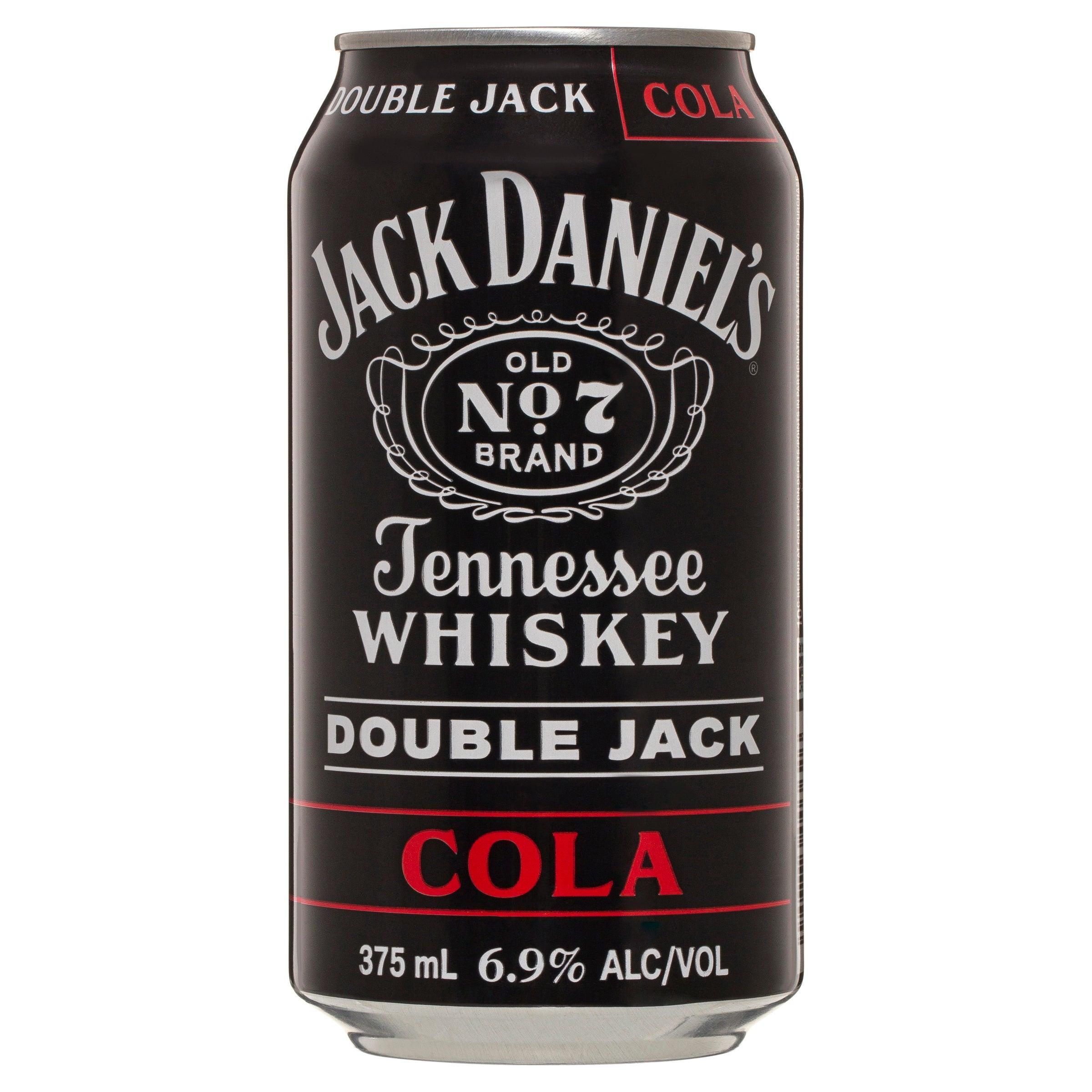 Jack Daniel's Tennessee Whiskey Double Jack & Cola Can 375mL - Harry's Liquor