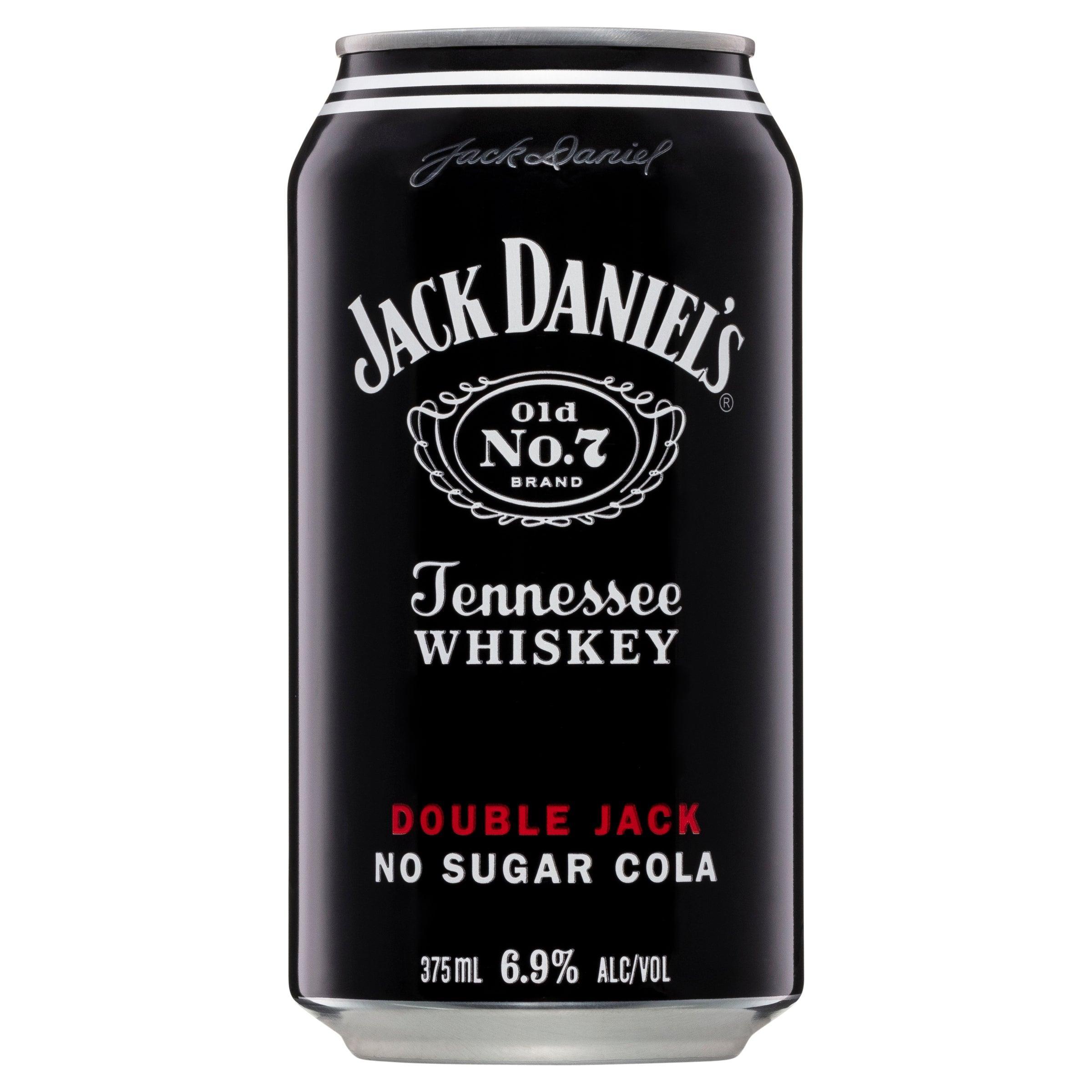 Jack Daniel's Tennessee Whiskey Double Jack & No Sugar Cola Can 375mL - Harry's Liquor