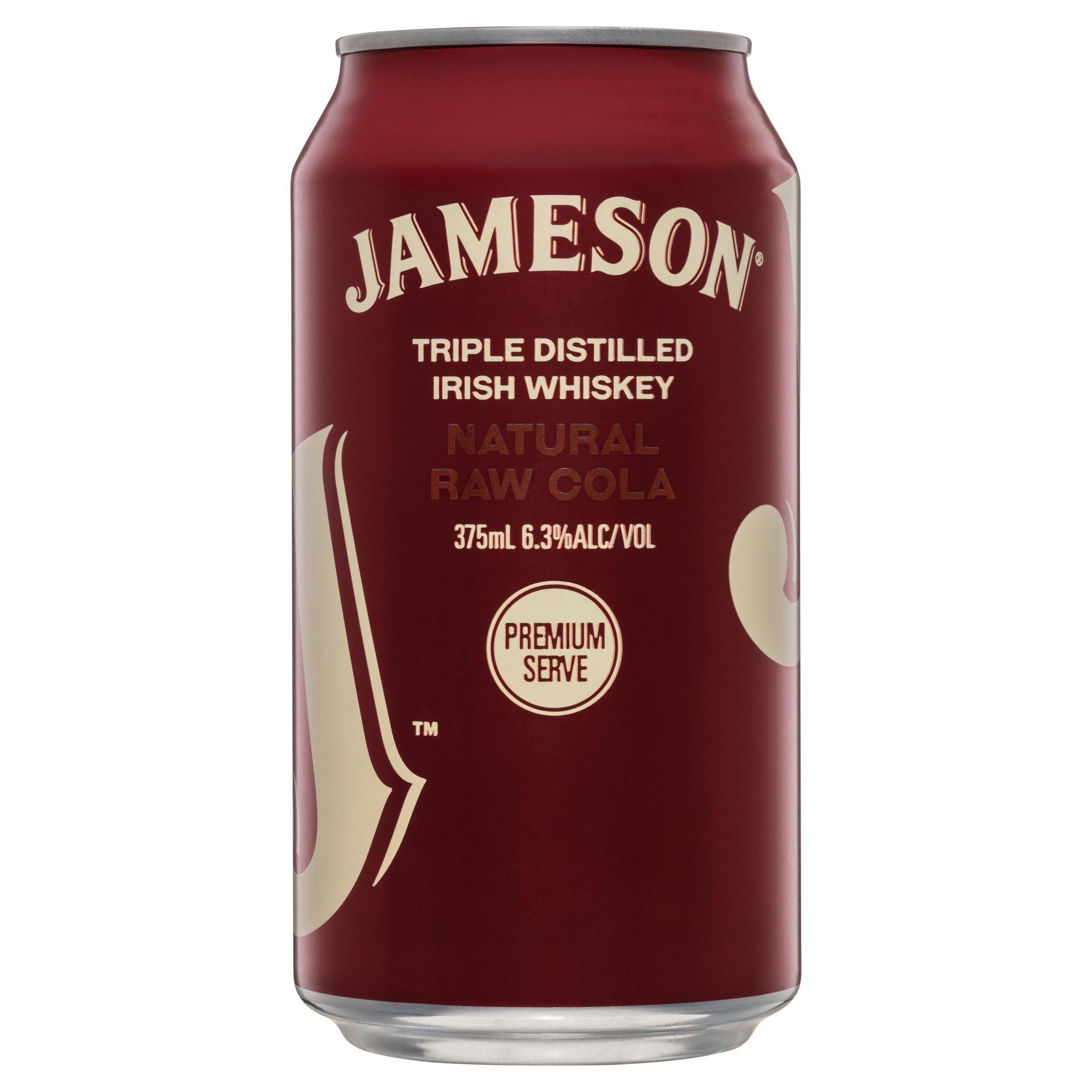 Jameson Irish Whiskey & Natural Raw Cola 6.3% Can 375mL - Harry's Liquor