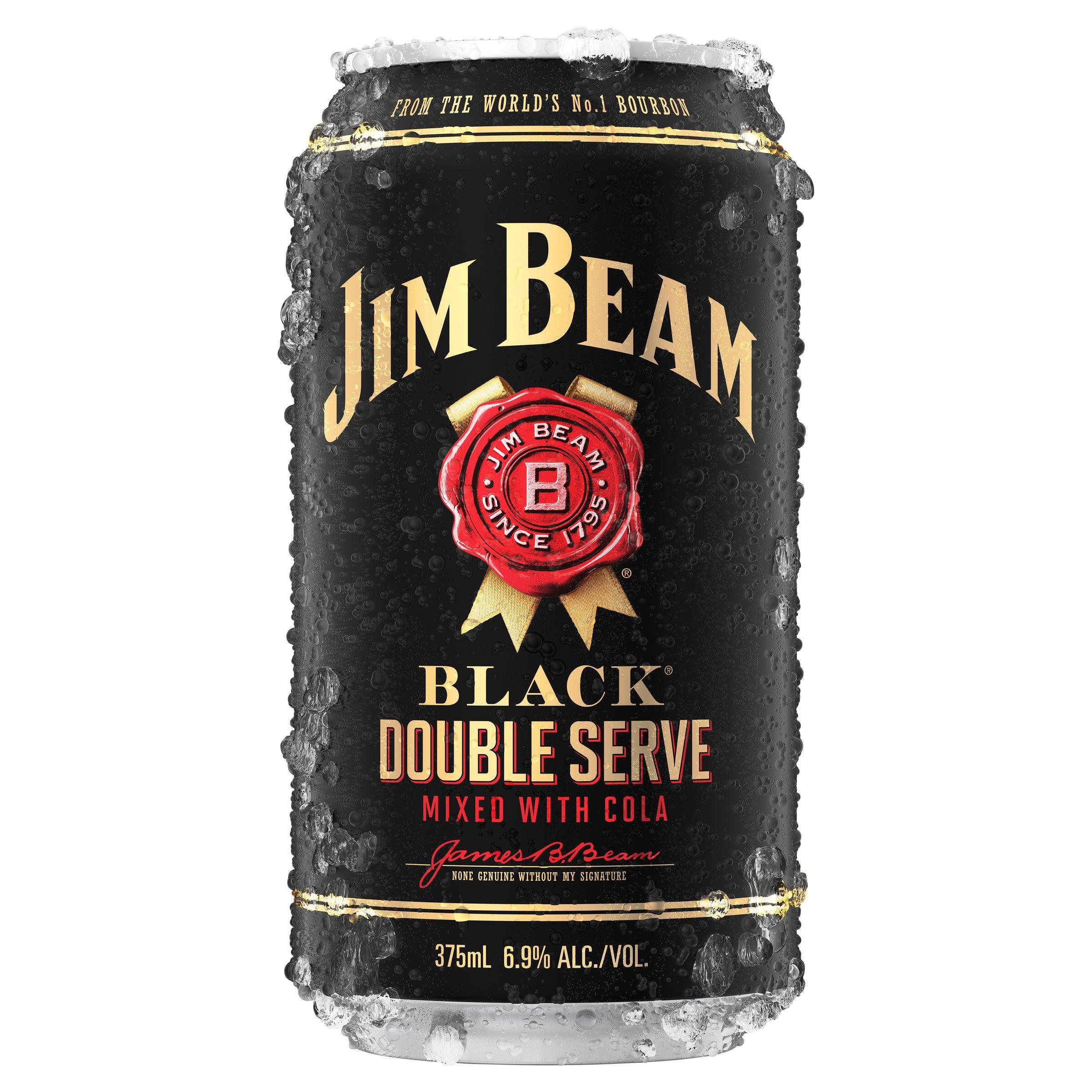 Jim Beam Black Double Serve & Cola Can 375mL - Harry's Liquor