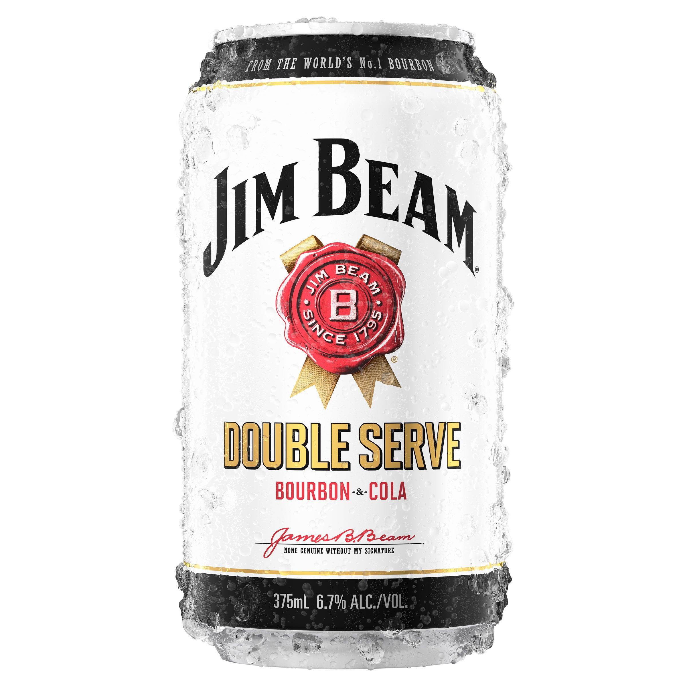 Jim Beam Double Serve & Cola Can 375mL - Harry's Liquor